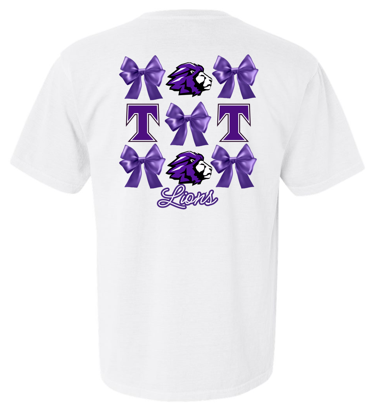 Trinity Coquette Bows Adult Comfort Colors Short Sleeve T-Shirt ...