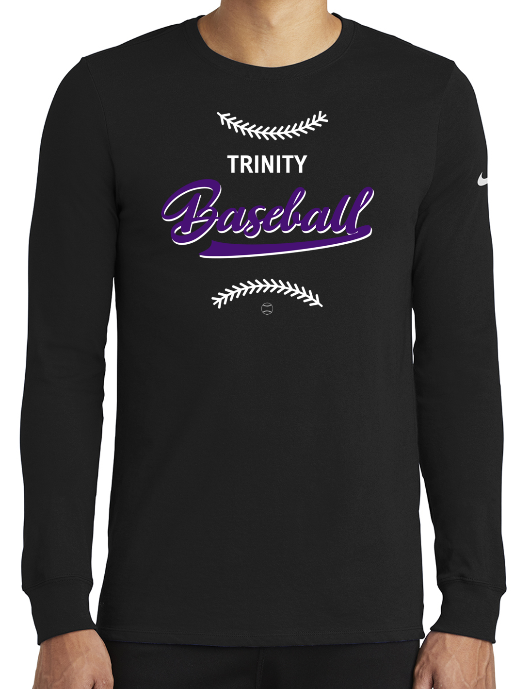 Baseball Stitches Nike LS Dri Fit (Black).png