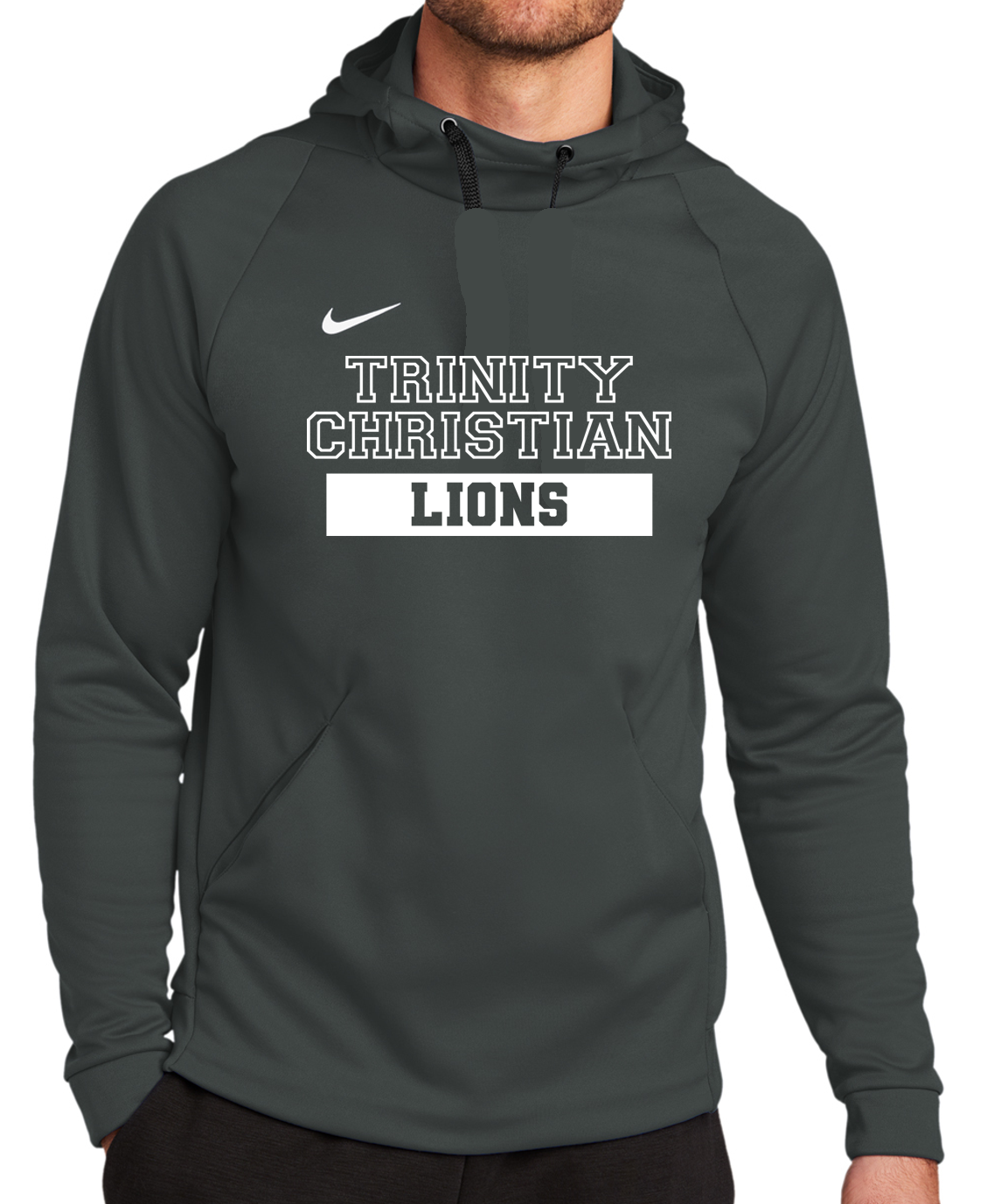Trinity Christian Outline Nike Hoodie Youth & Adult Apparel — Trinity ...