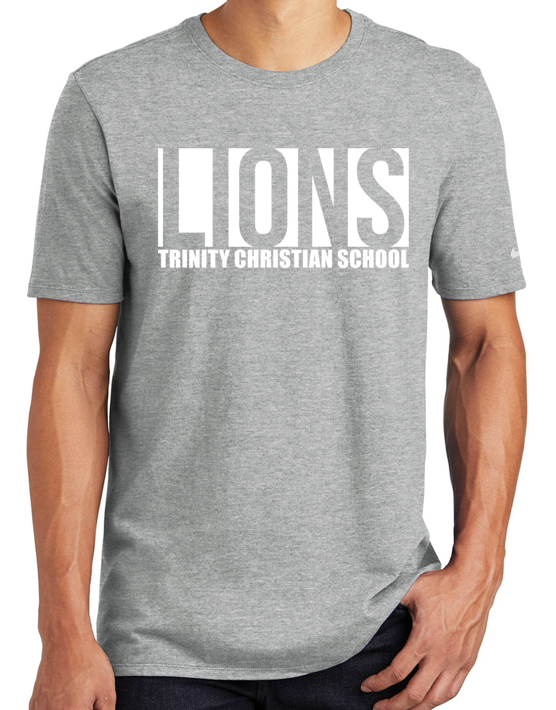 Nike TCS Lions Bold Box SS Cotton (Dark Grey Heather).png