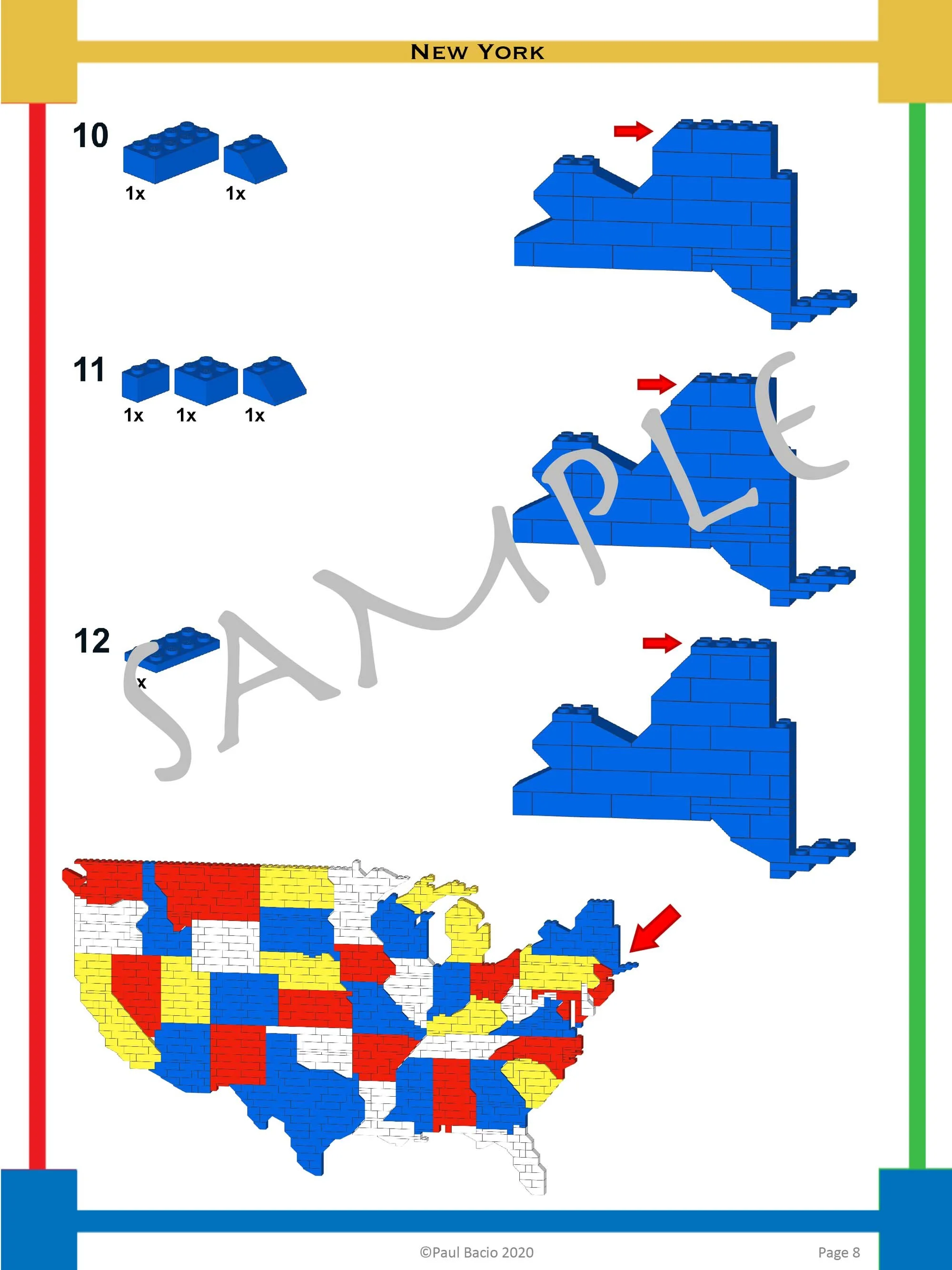 United States Map *INSTRUCTIONS ONLY 