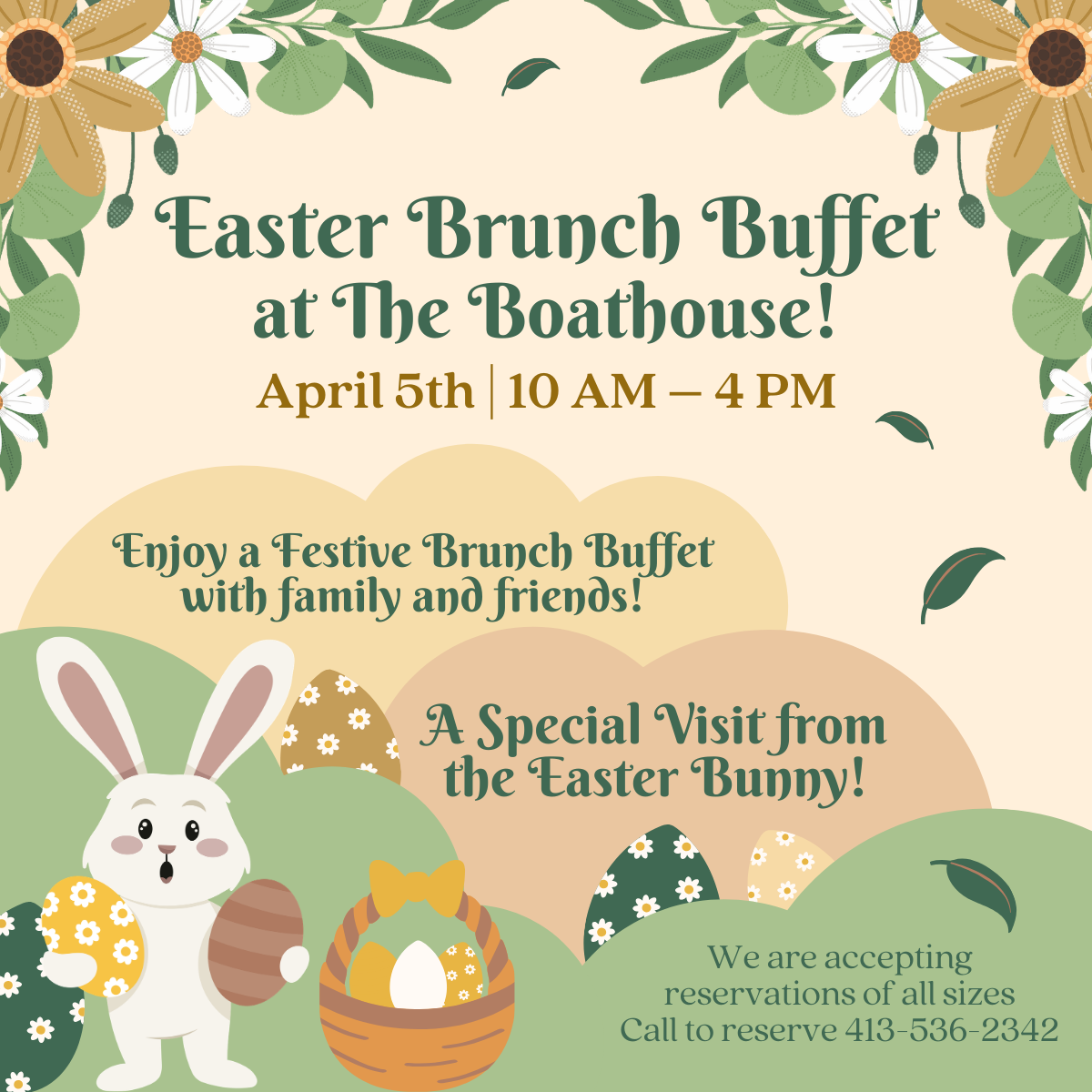 Easter Brunch Buffet at The Boathouse!