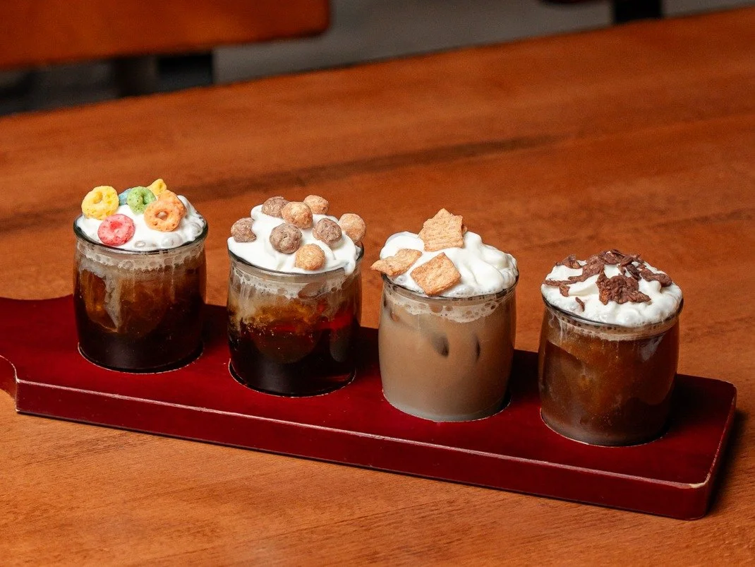 Coffee, cereal, and a little bit of booze&hellip; honestly, why didn&rsquo;t anyone think of this sooner? ☕🥣✨

Our Cereal Iced Coffee Flight is the ultimate brunch beverage:
FRUIT LOOP | CINNAMON TOAST CRUNCH | COCOA PEBBLE | REESE PUFF 🍻
#brunch #