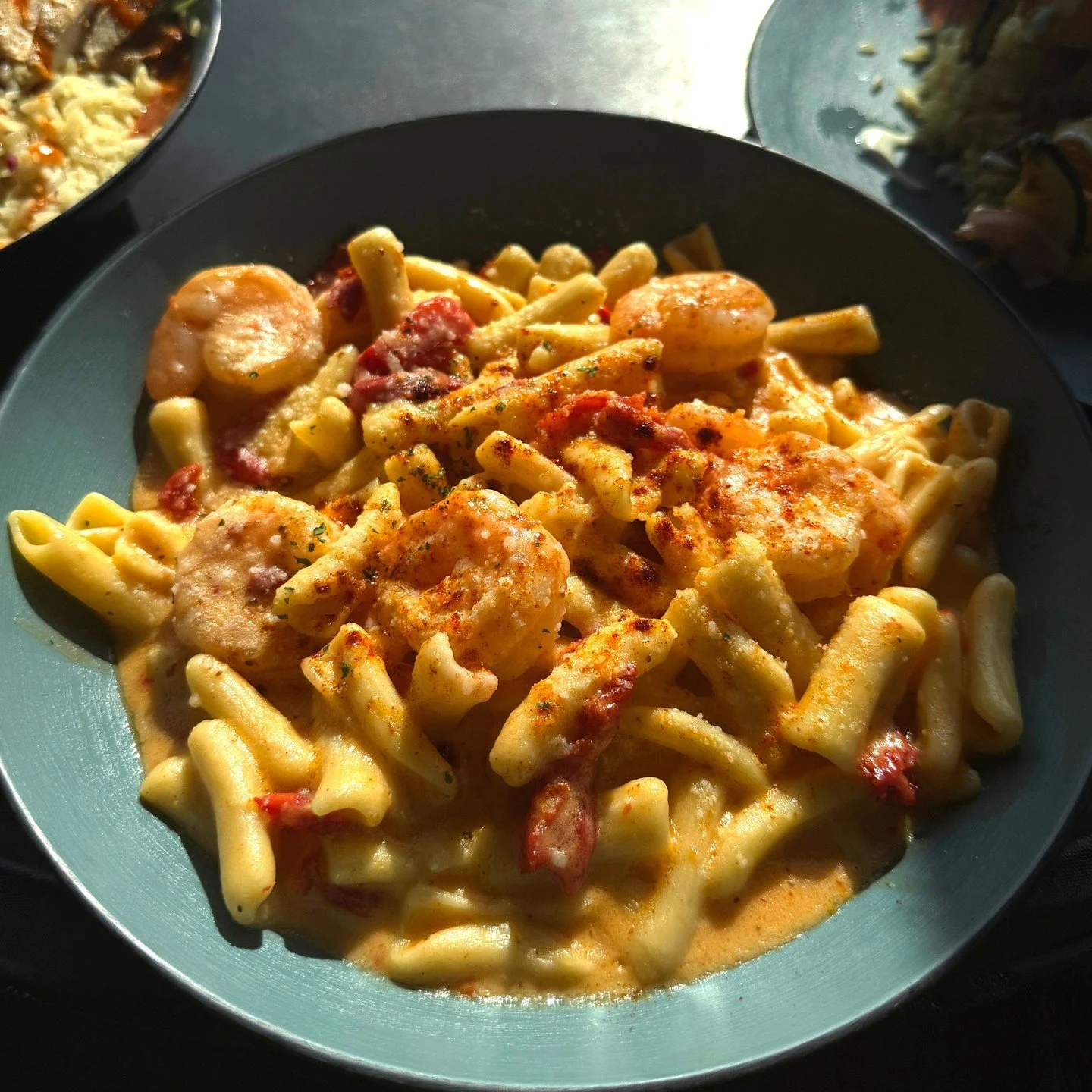A little spice, a lot of flavor. 🍤🔥
Our Cajun Shrimp Pasta is loaded with saut&eacute;ed peppers, onions, and tomatoes, all tossed in a creamy Cajun sauce with penne pasta and tender shrimp. Comfort food with just the right kick!