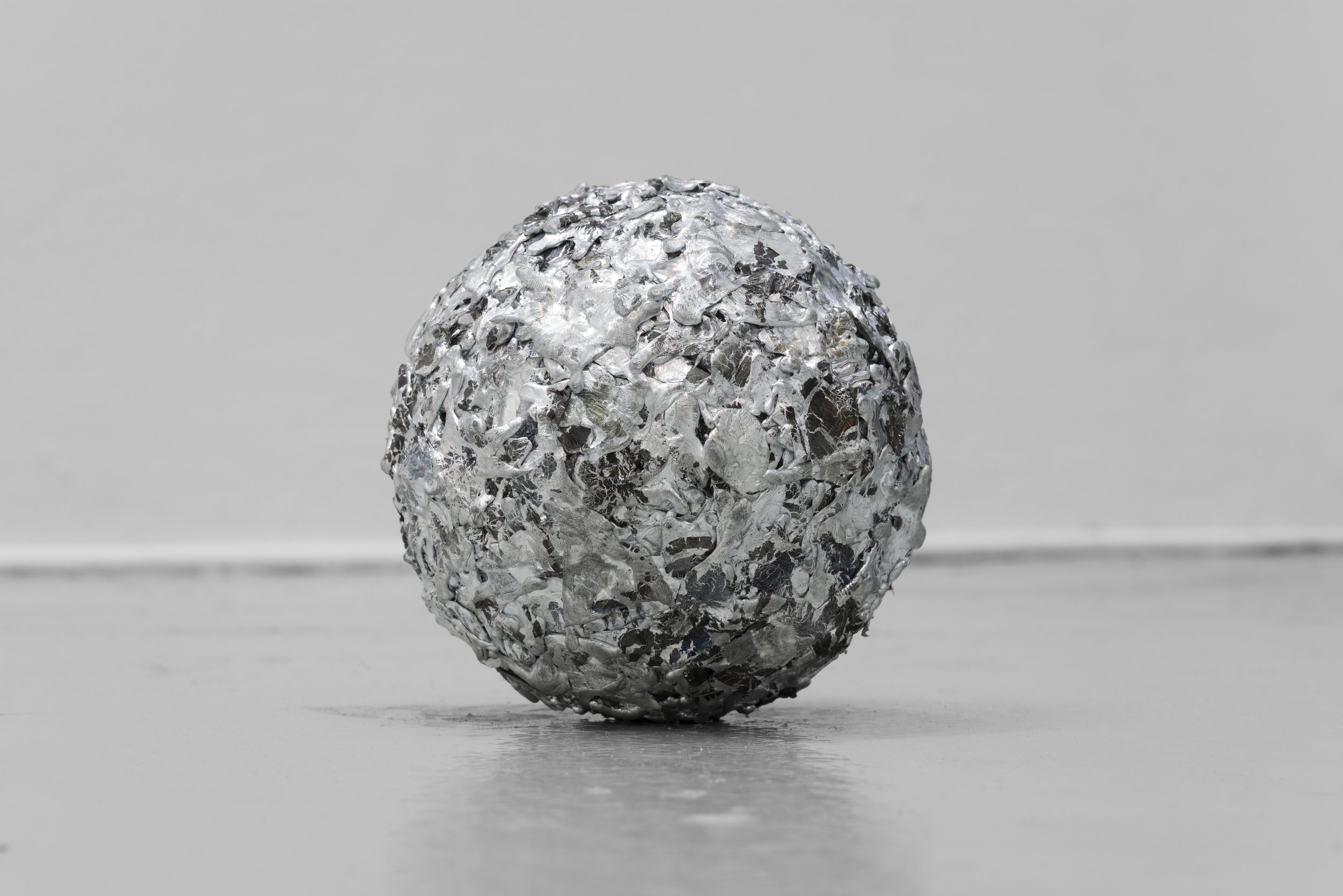  Matt Browning,  Untitled,  2018, Zinc, copper, 4 x 4 inches (10.16 x 10.16 cm) 