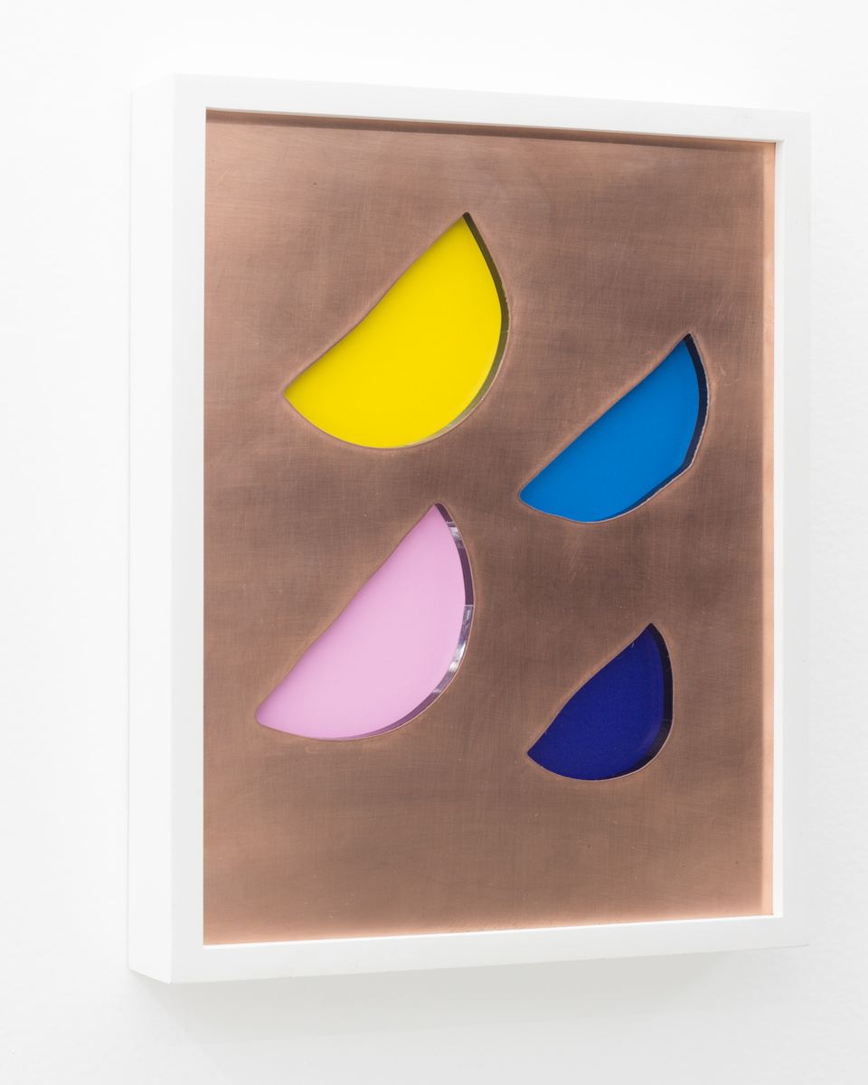  Ivan Iannoli,  Fruits , 2018, Copper, cast acrylic, pigment print, 8 x 10 inches 