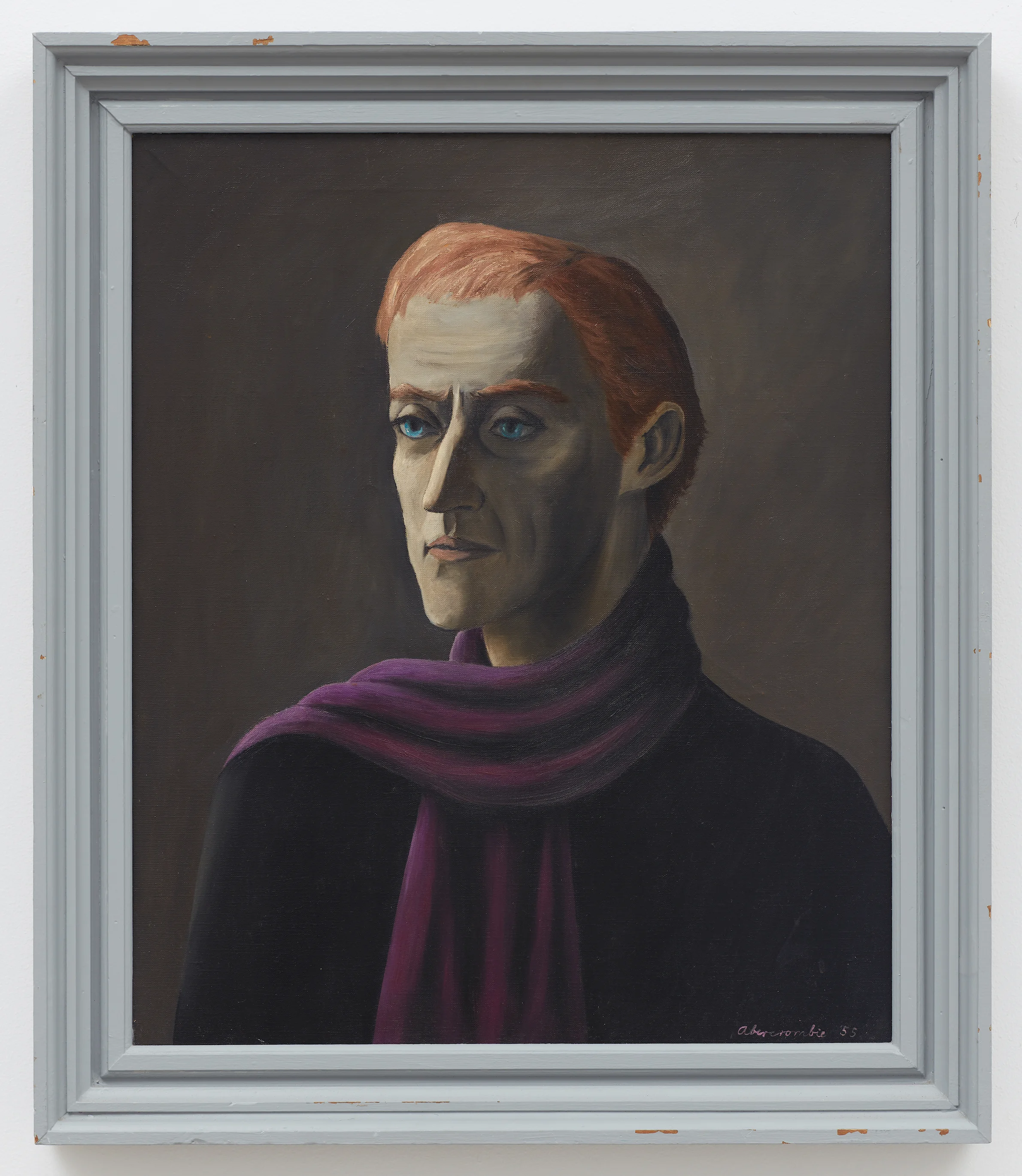 Untitled (Richard Purdy), 1955, Oil on canvas, 24 × 20 1/4 inches (unframed); 28 1/4 × 24 1/2 inches (framed). Illinois State Museum, Illinois Legacy Collection, gift of the Gertrude Abercrombie Trust.