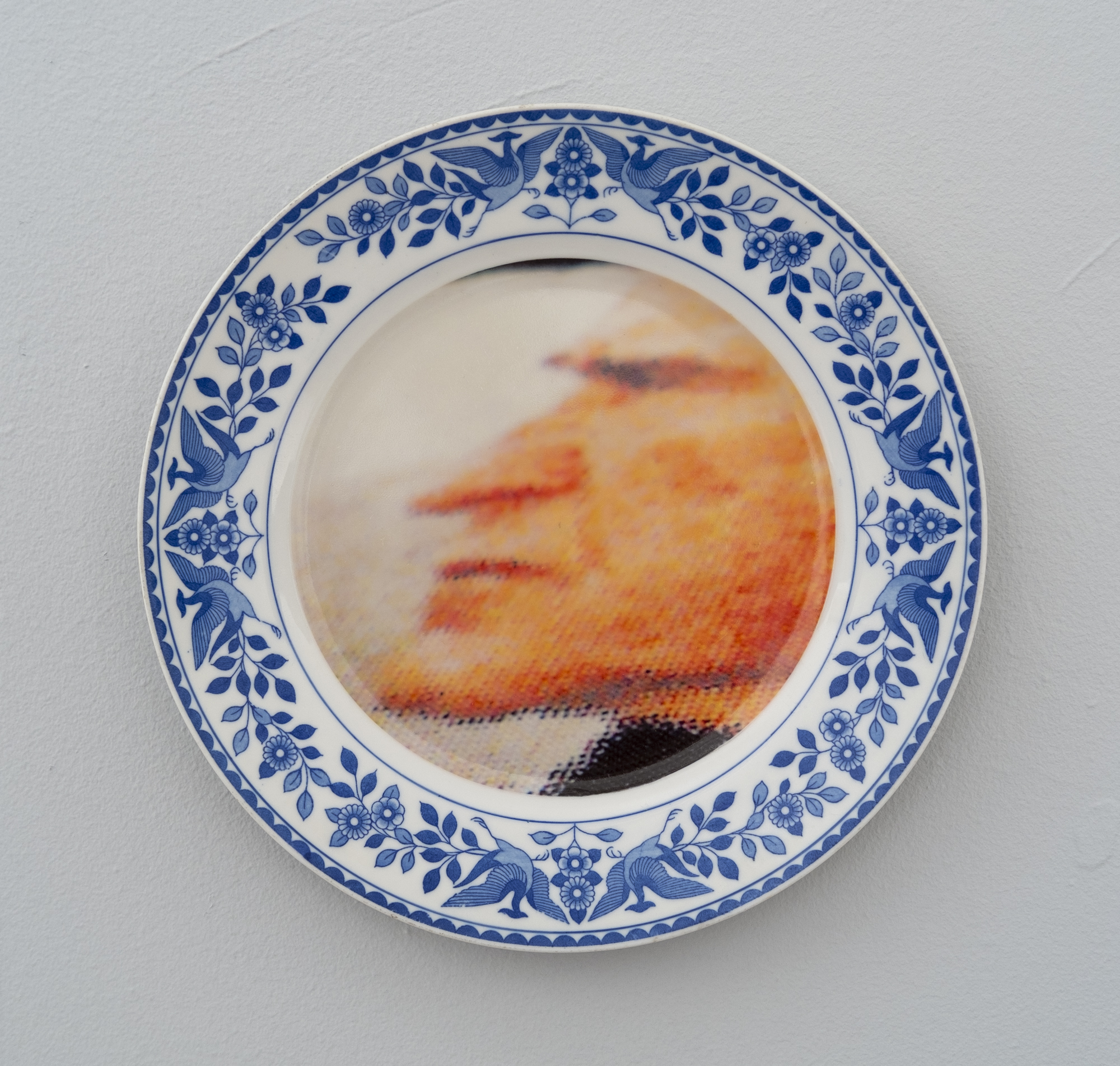  Bean Gilsdorf,  George H. W. Bush , 2018, Ceramic plate, 9.75 inch diameter 