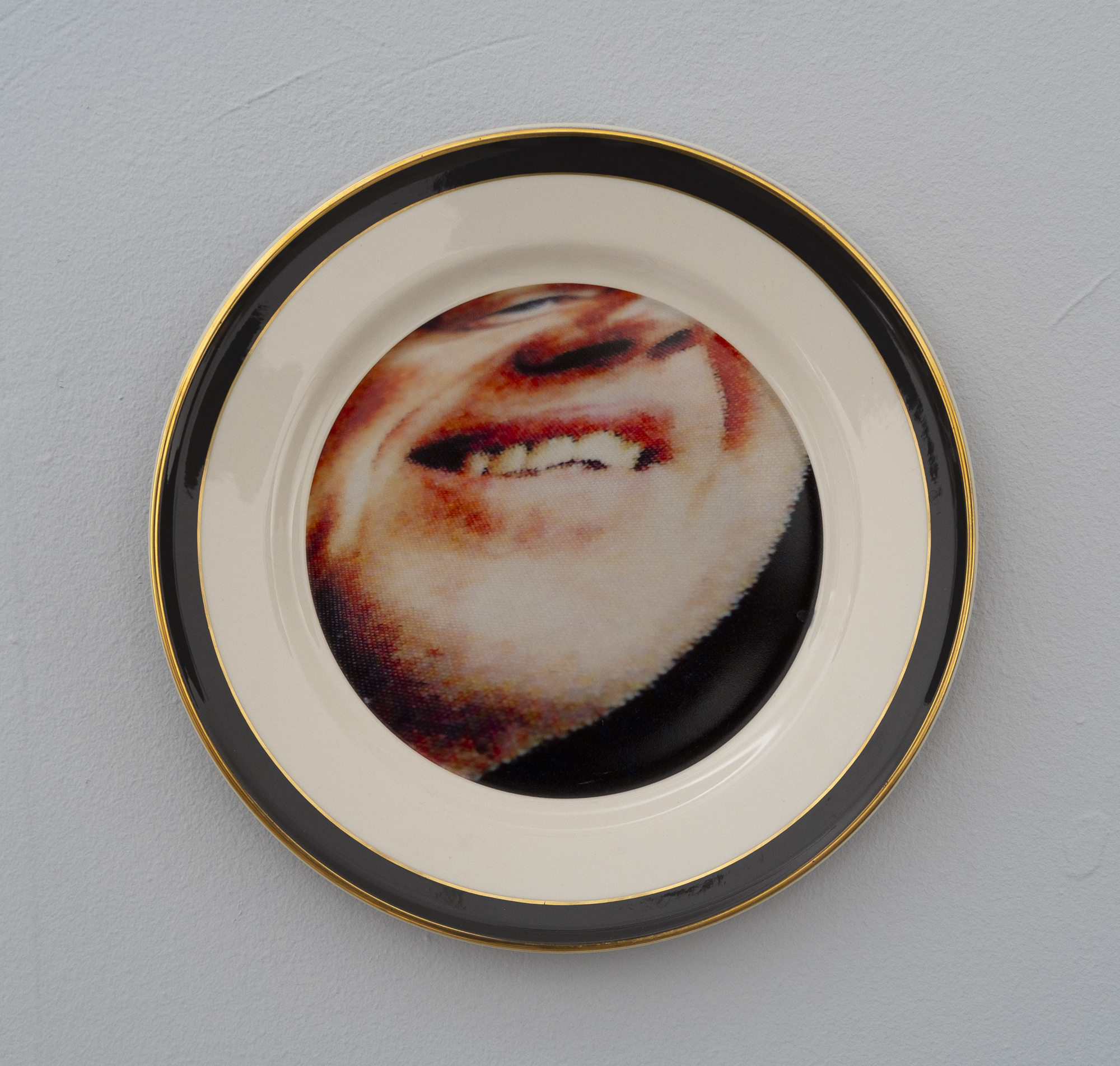  Bean Gilsdorf,  Jimmy Carter,  2018, Ceramic plate, 10 inch diameter 
