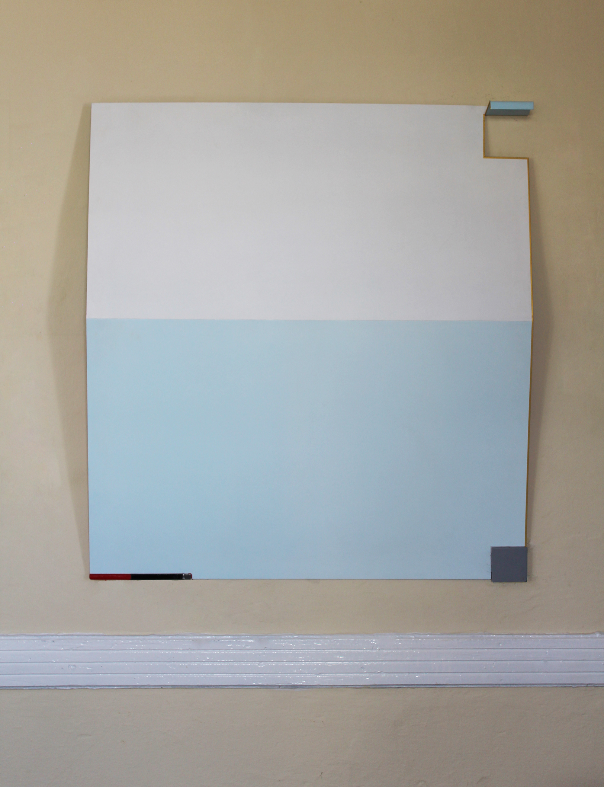  Pavlos Nikolakopoulos,  No Big Deal , 2015, Acrylic and epoxy color on metal sheet, 110 x 100 cm 