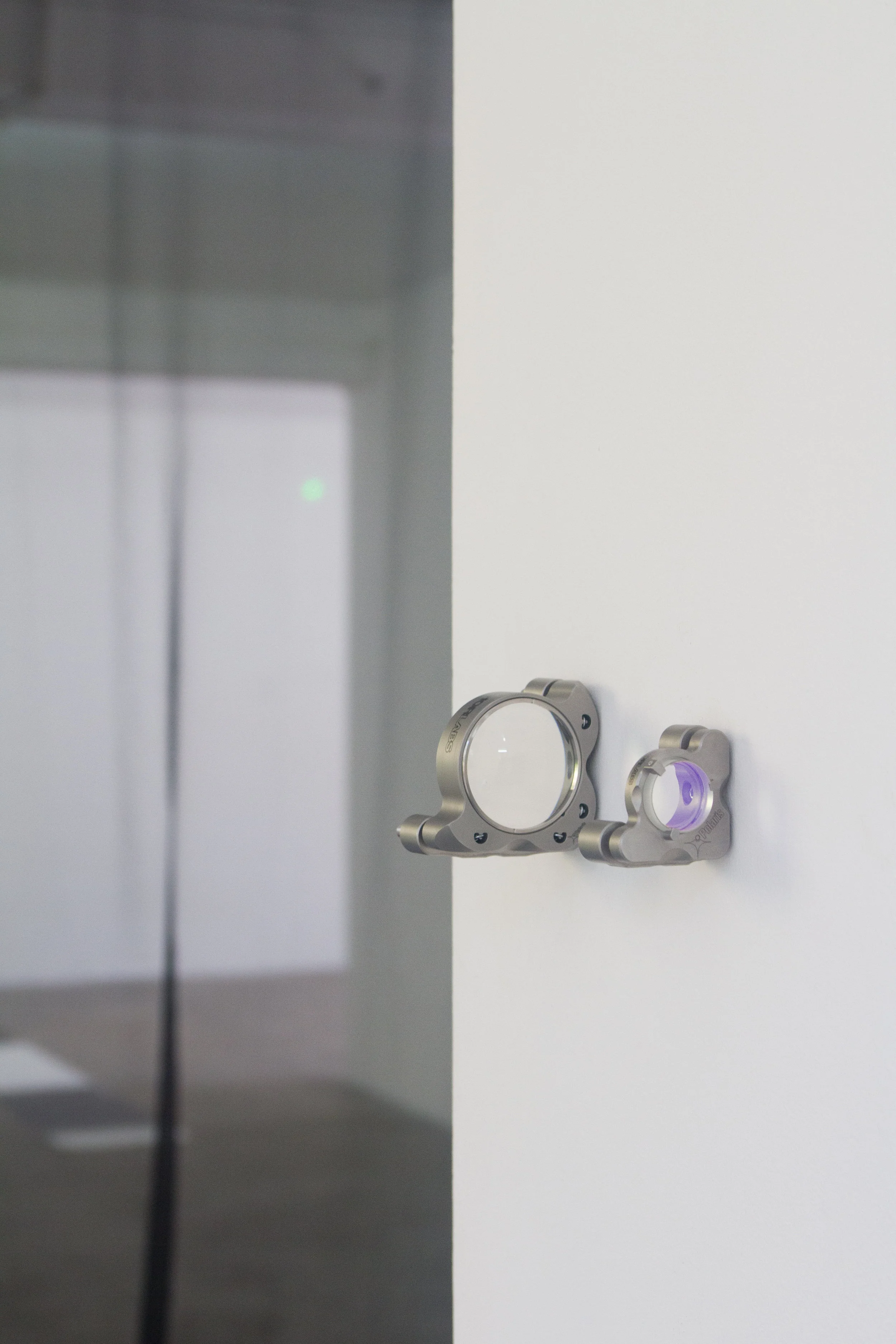 Jason Hendrik Hansma, Vestibules I , 2018, Quantum optomechanical components, 7 x 5 cm, 5 x 3.5 cm