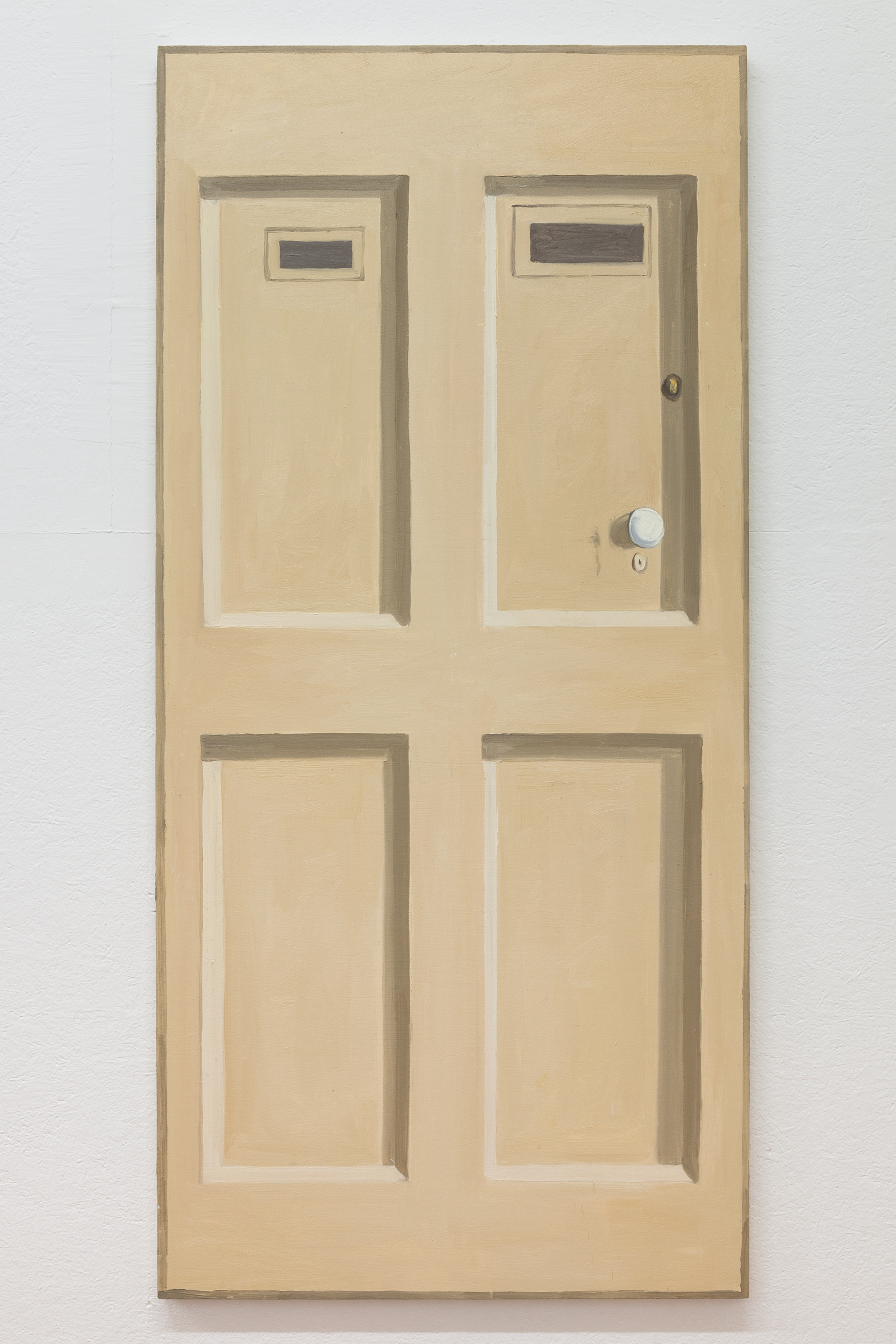  Richard Bosman,  Giorgio Morandi Door , 2016, Oil on canvas, 72 x 34 inches 