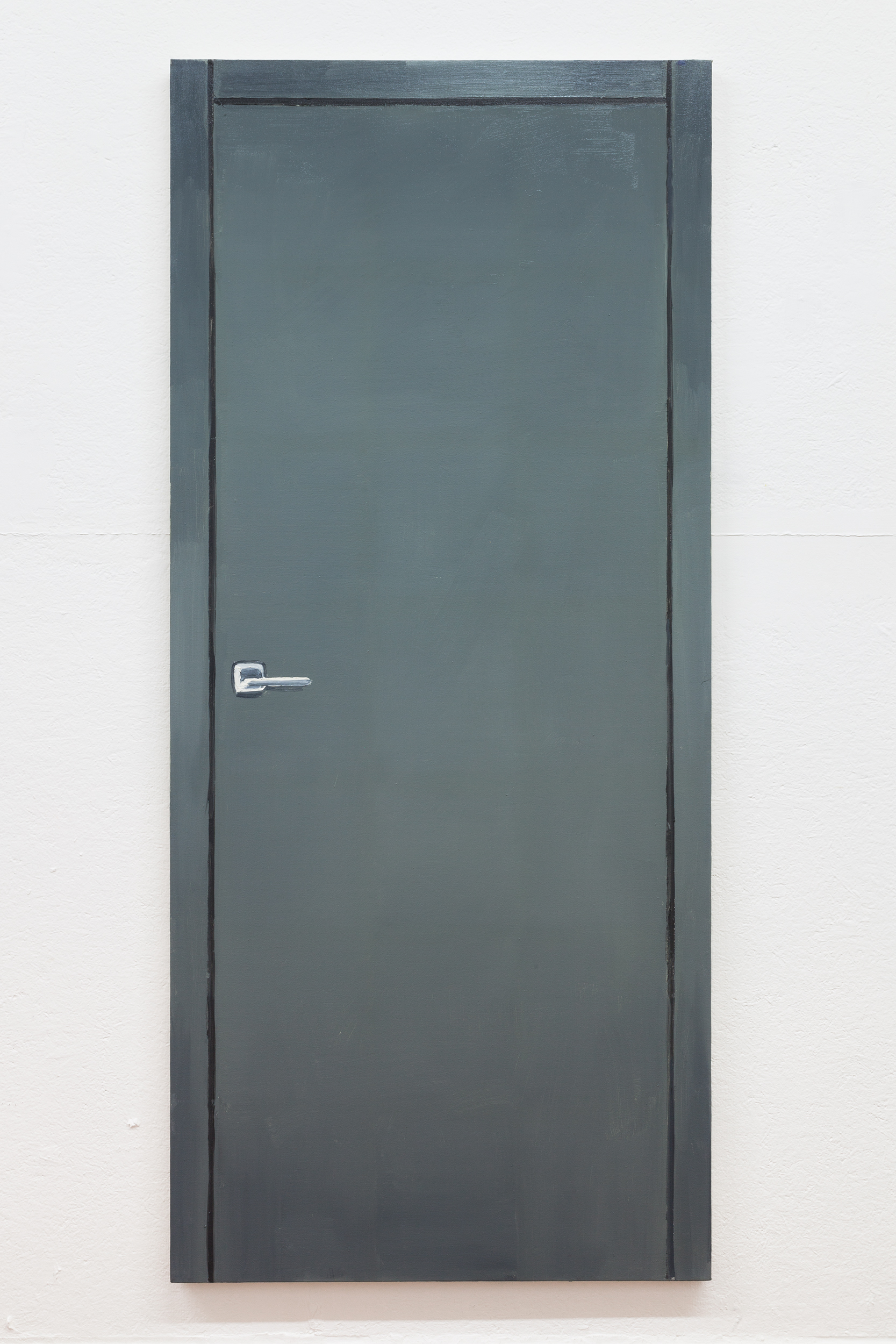  Richard Bosman,  Ad Reinhardt Door , 2016, Oil on canvas, 72 x 32 inches 