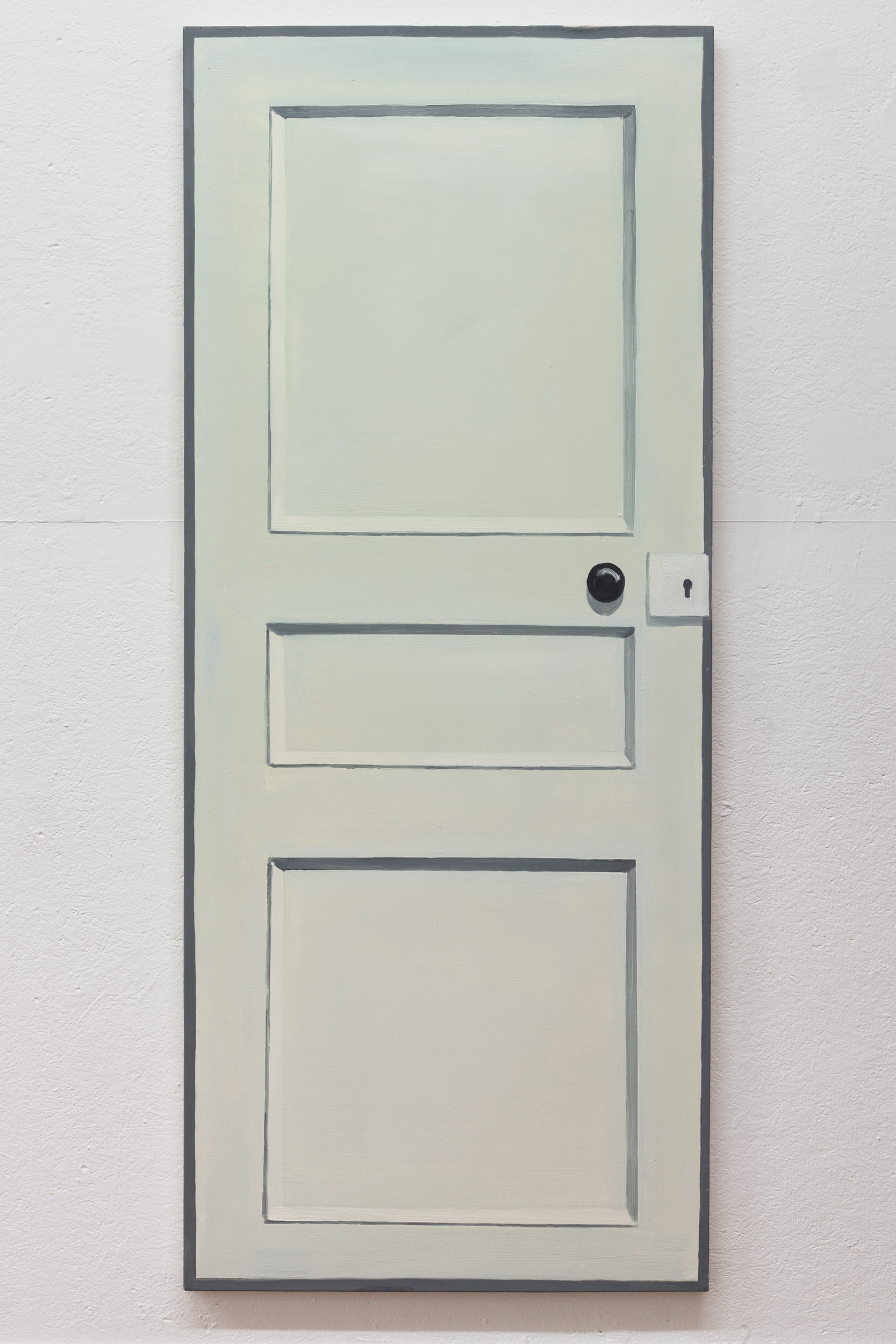  Richard Bosman,  Piet Mondrian Door , 2016, Oil on canvas, 72 x 30 inches 