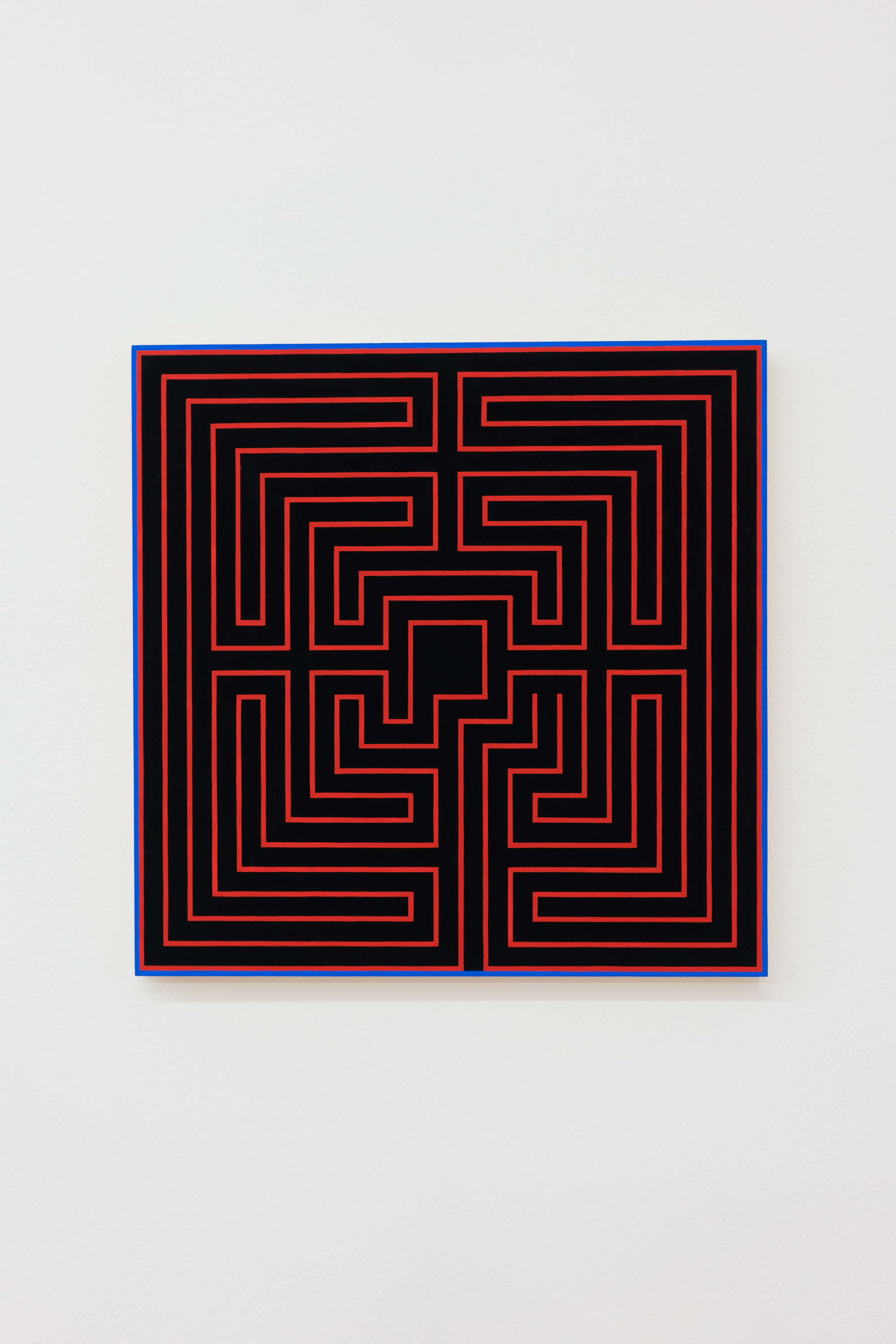 Sarah Hotchkiss,  First Maze , 2018 Gouache on panel 16 x 16 in. 