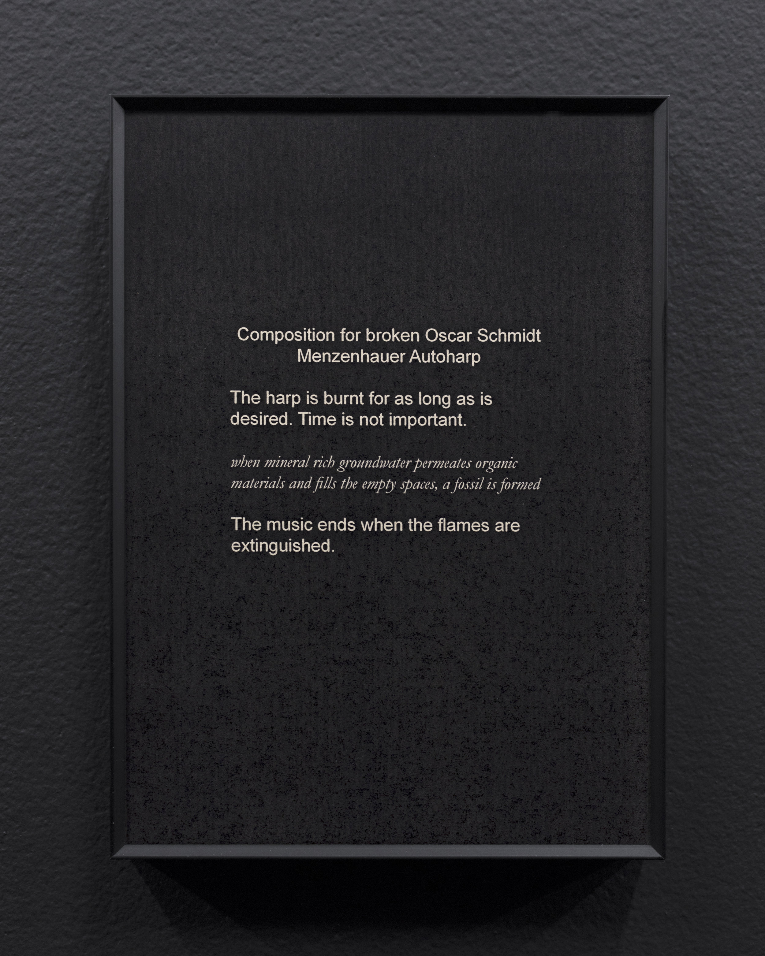  Micca Schippa,  Composition for broken Oscar Schmidt Menzenhauer Autoharp , Inkjet print on photo rag. 2018. 