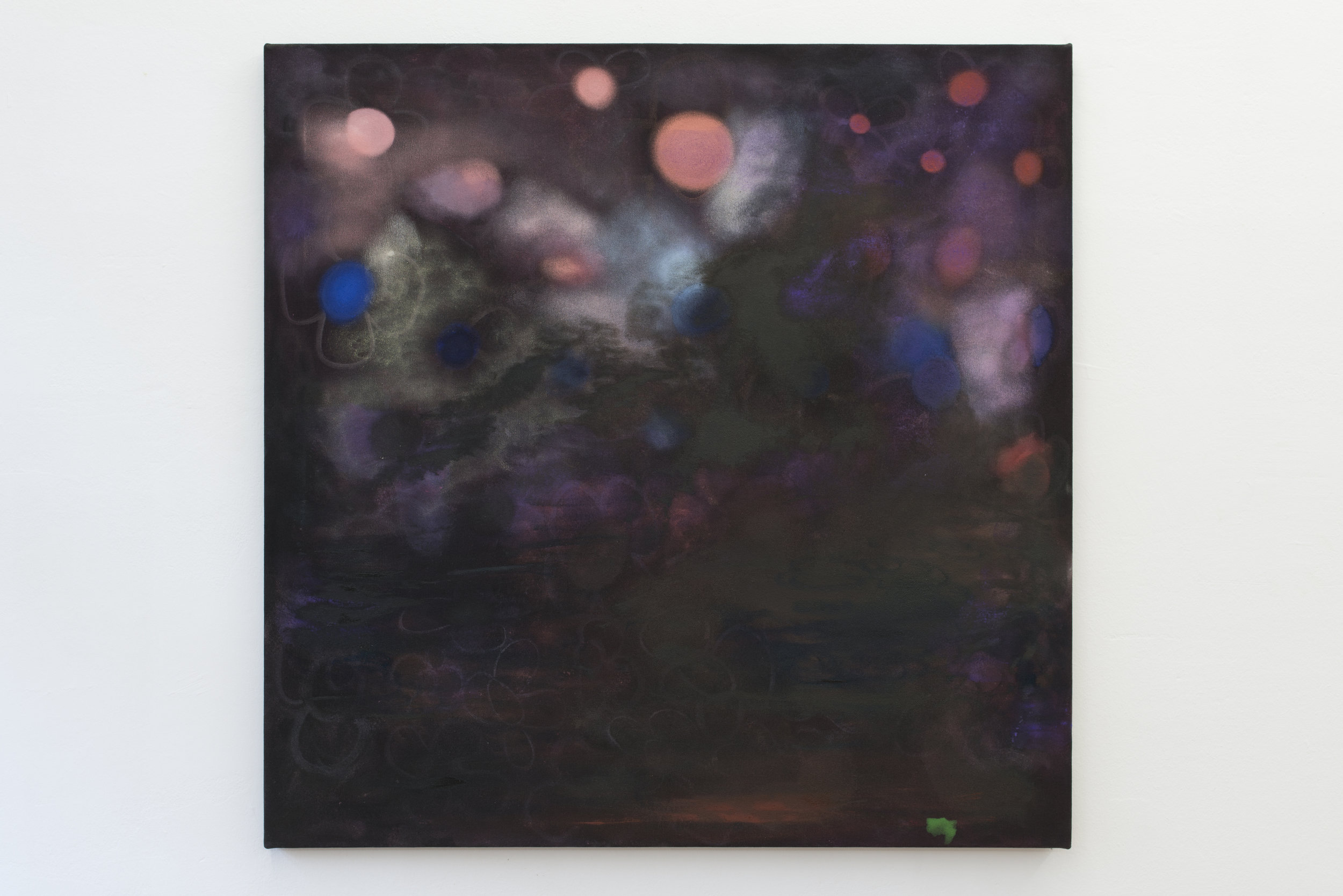  Kate Spencer Stewart,  Untitled , 2018. Oil on canvas 119.38 × 119.38 cm Courtesy of Park View/Paul Soto, Los Angeles and Brussels     