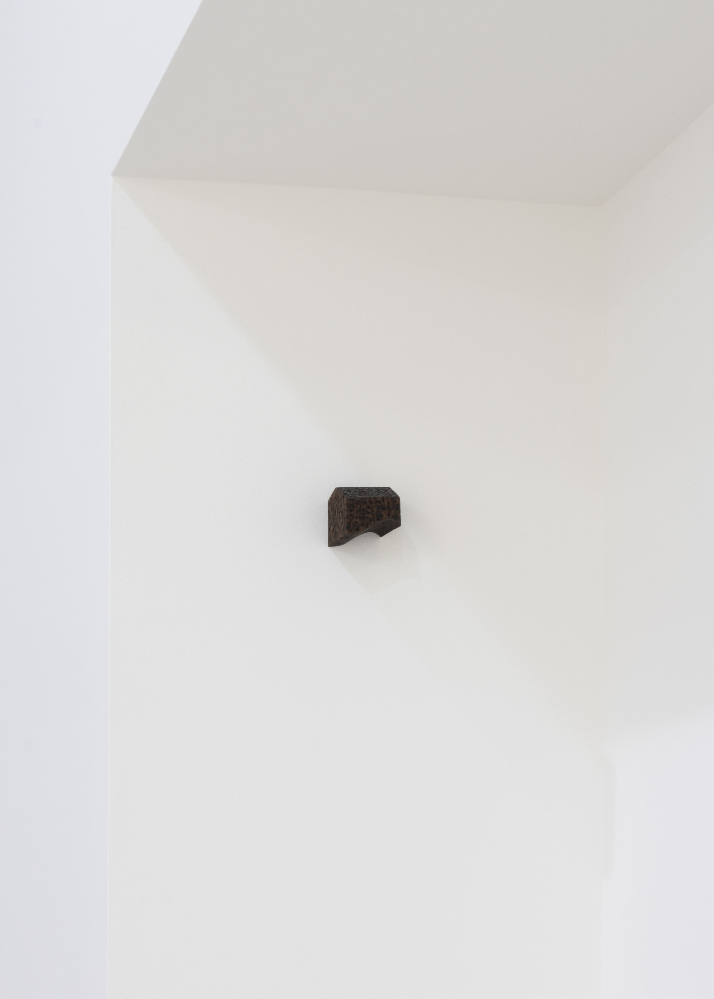  Zach Meisner, Untitled, 2018, waxed walnut, 2 x 2 x 3 in. 