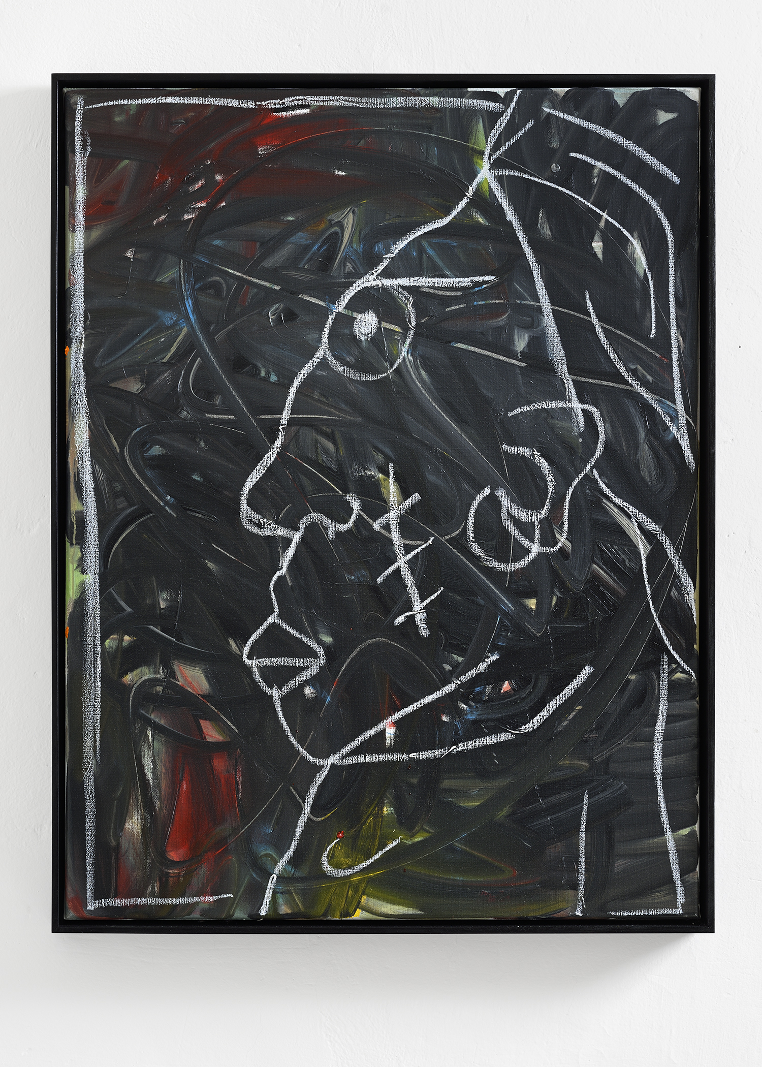  Martin Lukáč  Pirate King , 2019, Oil and oil-stick on canvas, 104 x 80 cm 