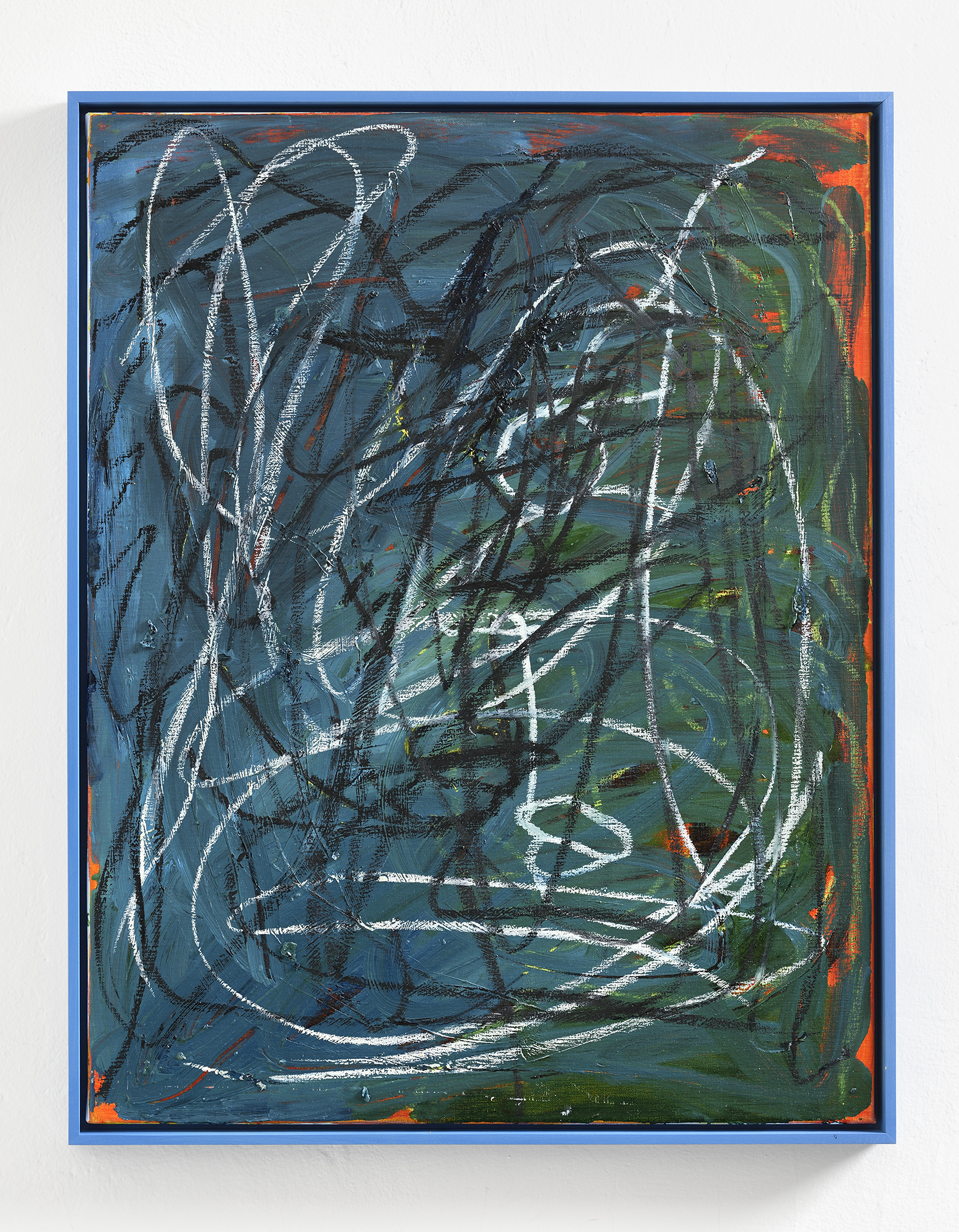  Martin Lukáč  Elaborate Pirate , 2018, Oil and oil-stick on canvas, 90 x 70 cm 