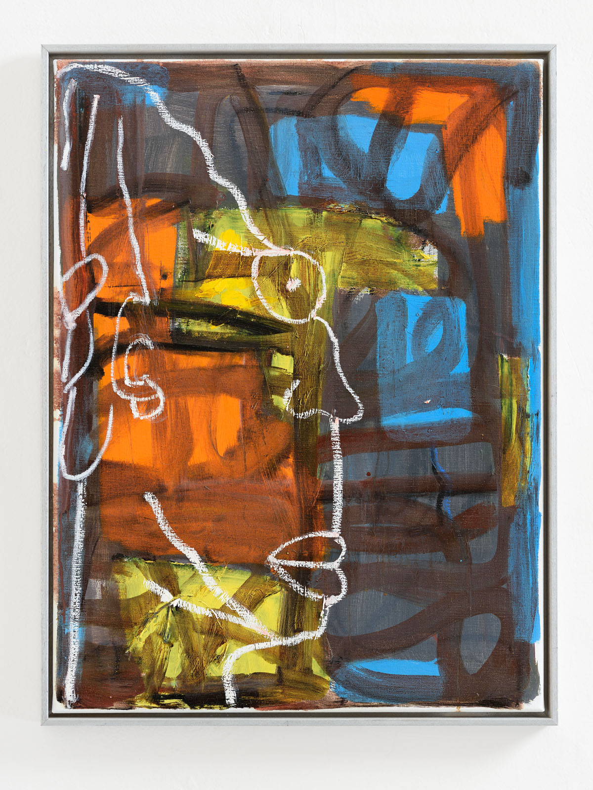  Martin Lukáč  Untitled , 2018, Oil and oil-stick on canvas, 80 x 60 cm 