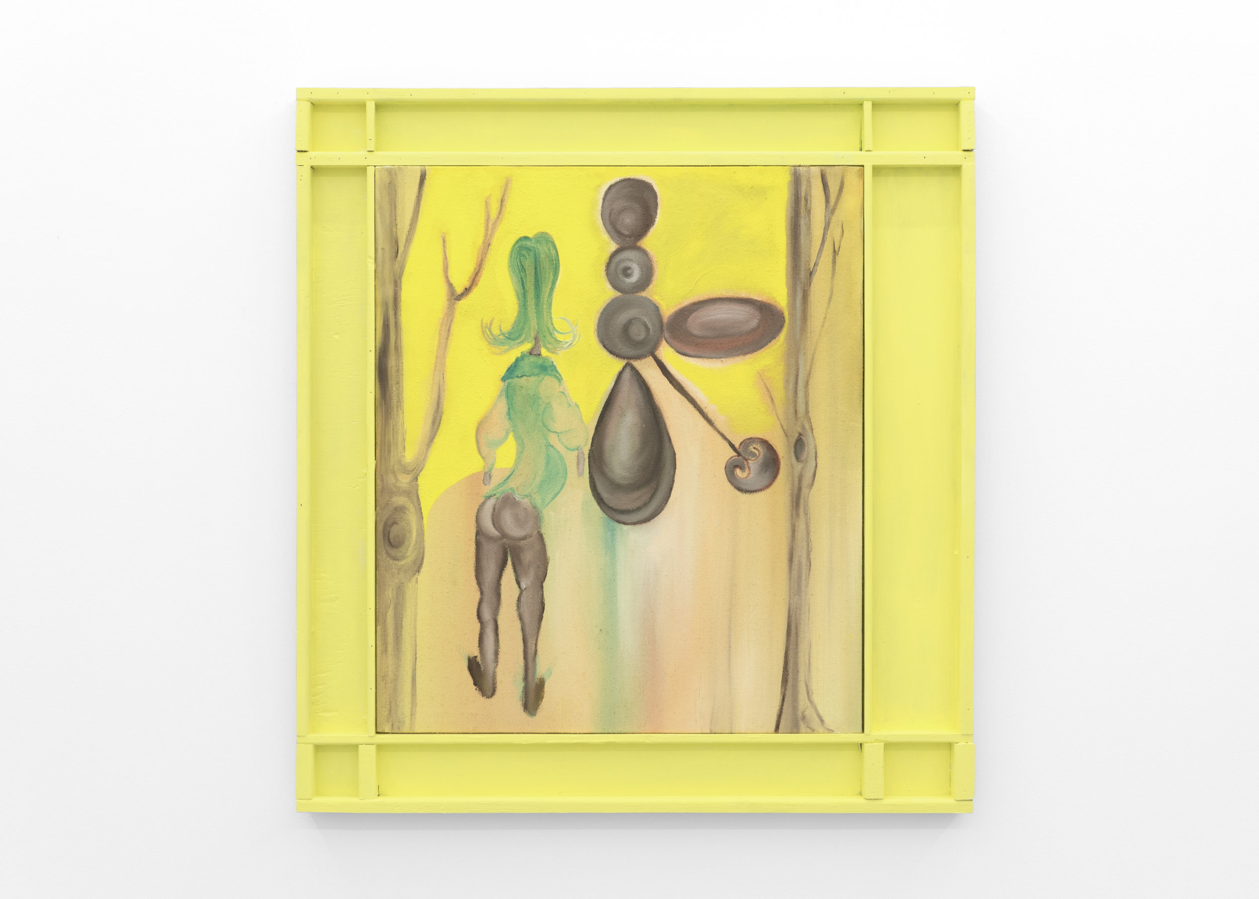  Kira Scerbin,  They’re All Trees , 2019, Oil on linen, artist frame 