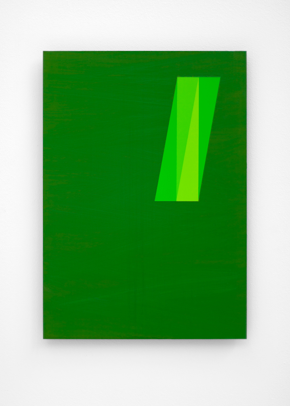  Anders Sletvold Moe.  The Green Series # 16 , 2018. Oil and acrylic on plexi glass. 11.69 x 16.53 inches     