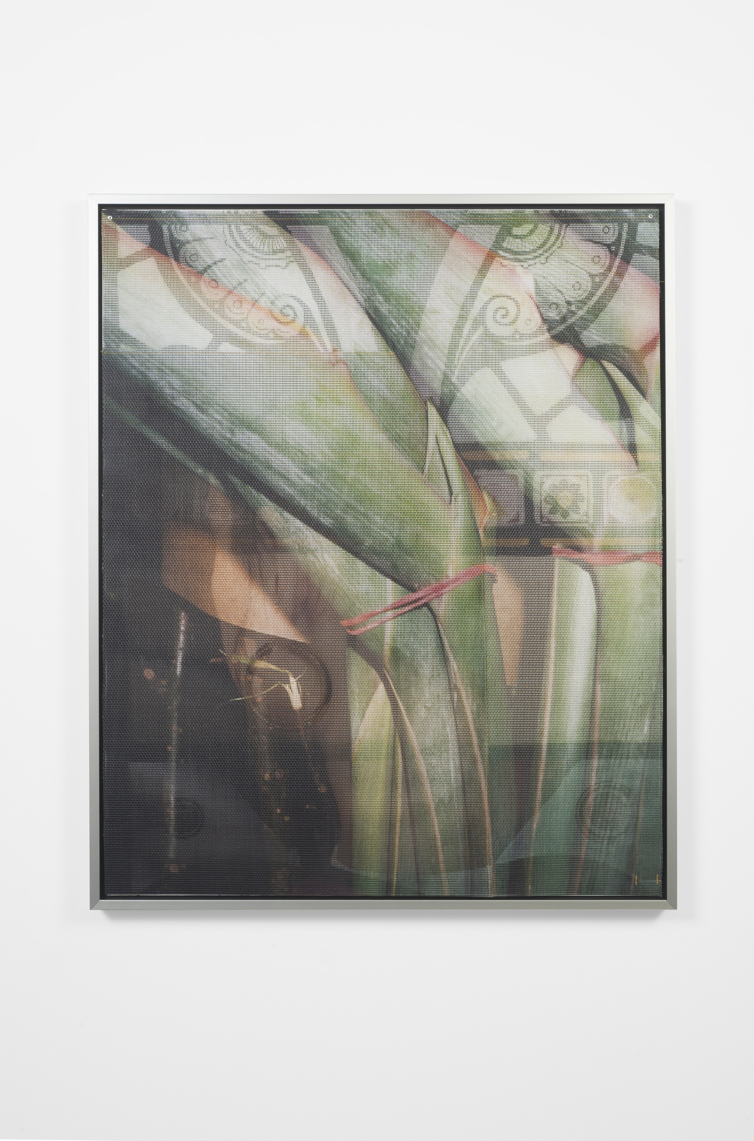  Ellie Hunter,  Untitled,  2019, UV inkjet print on vinyl mesh, 24.4 x 31.5 inches 