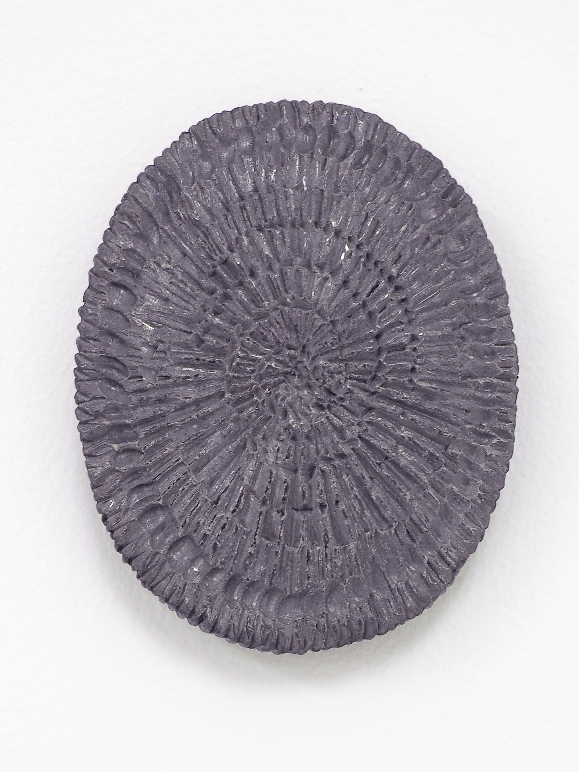  Thea Yabut,  Ossicle , 2019, clay, graphite, 4 x 5 inches 