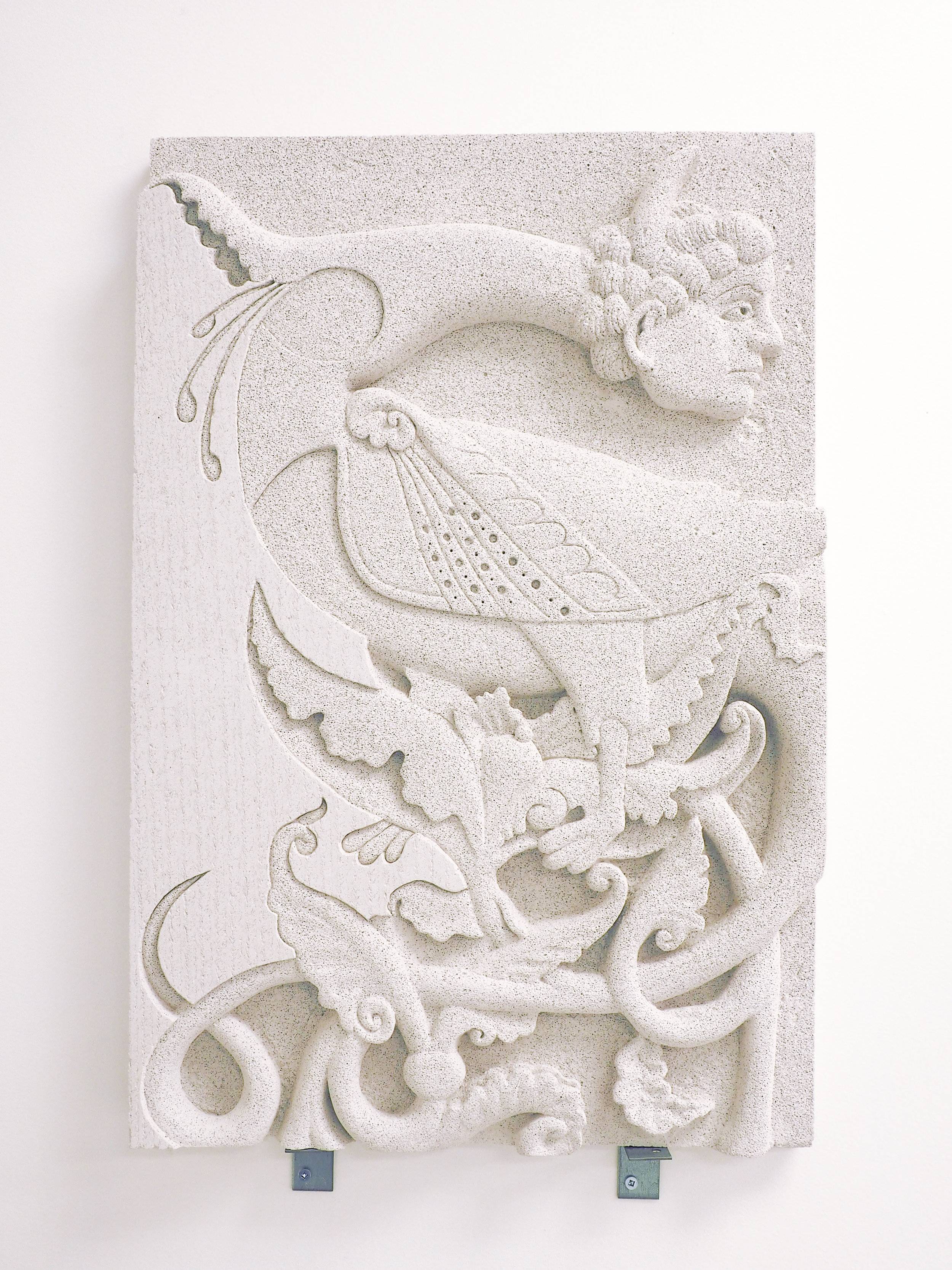  Sif Itona Westerberg,  Composite Creature , 2018, aerated concrete, 23.5 x 15.75 x 2 inches 