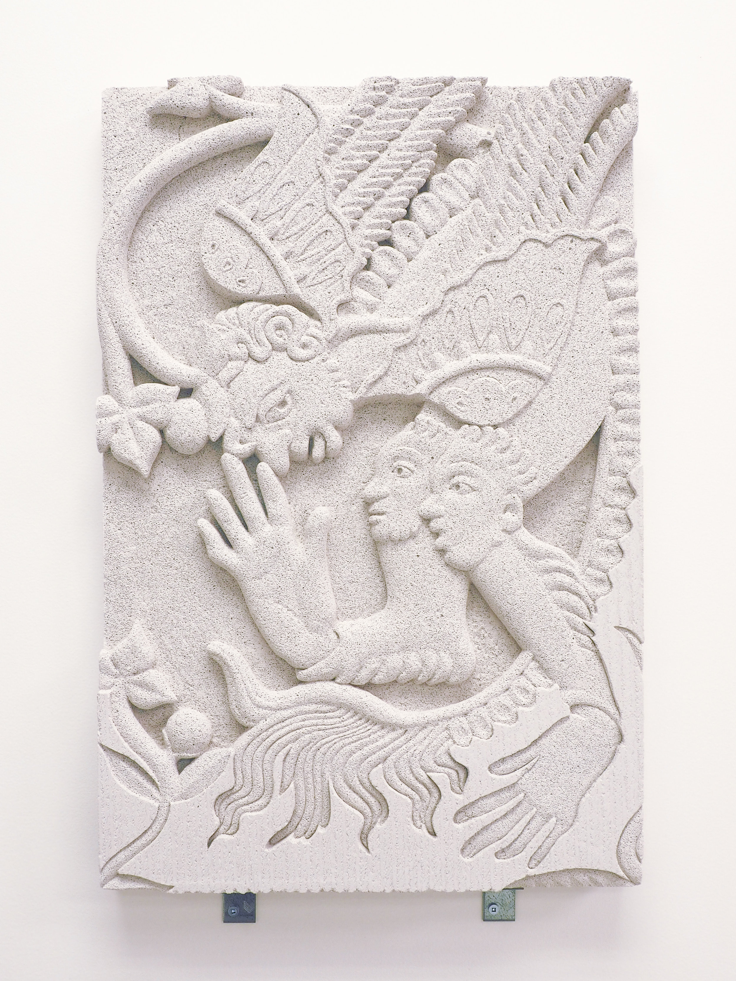  Sif Itona Westerberg,  Composite Creature , 2018, aerated concrete, 23.5 x 15.75 x 2 inches 