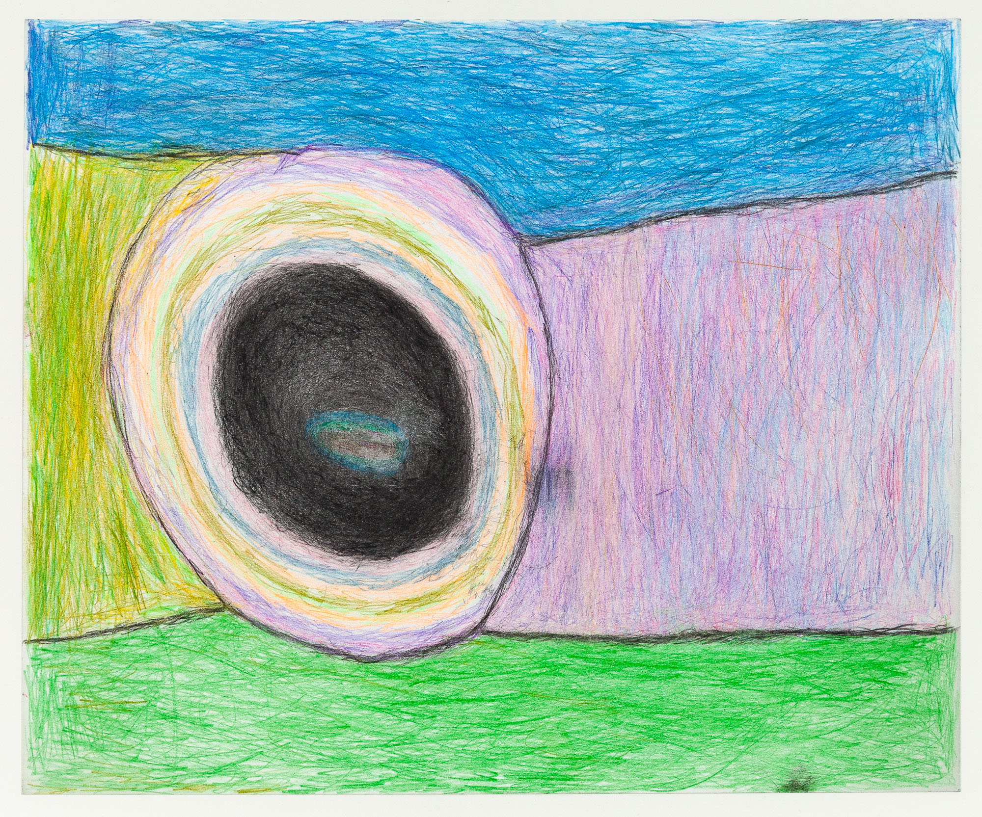  Susan Pasowicz,  Something Super , 2019, Color Pencil on Paper, 17.5” x 13.5” 