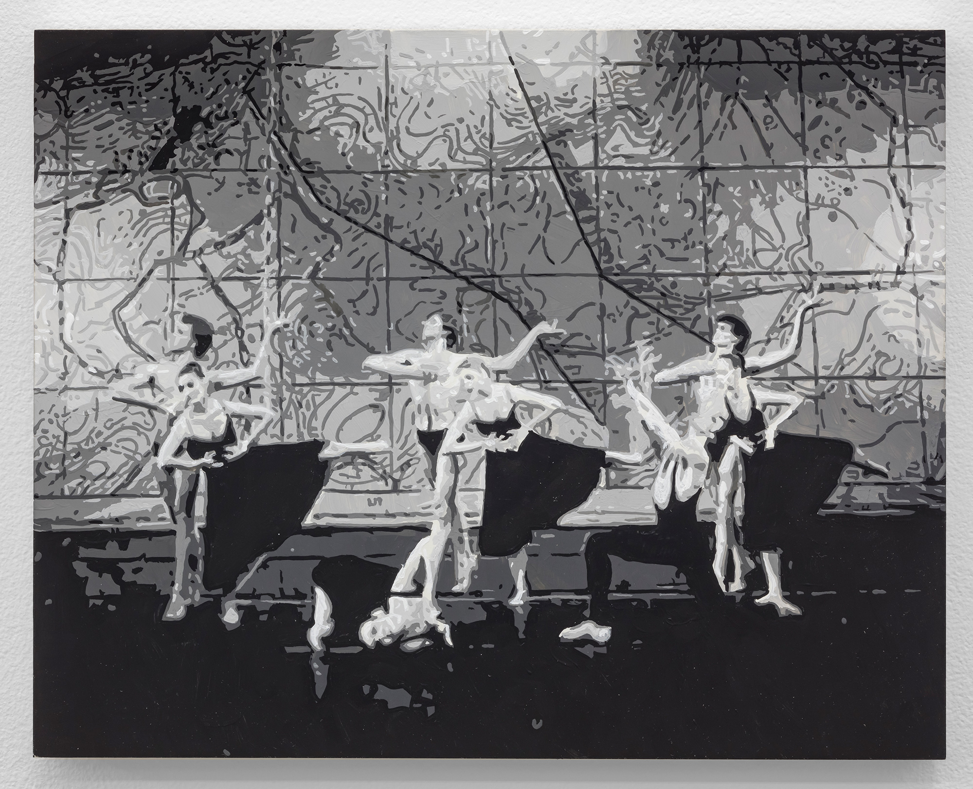  Dorian FitzGerald,  Bat-Dor Dance Company, Joyce Theatre, New York, 1983,  2019, holbein acryla gouache on board, 8 x 10 inches 