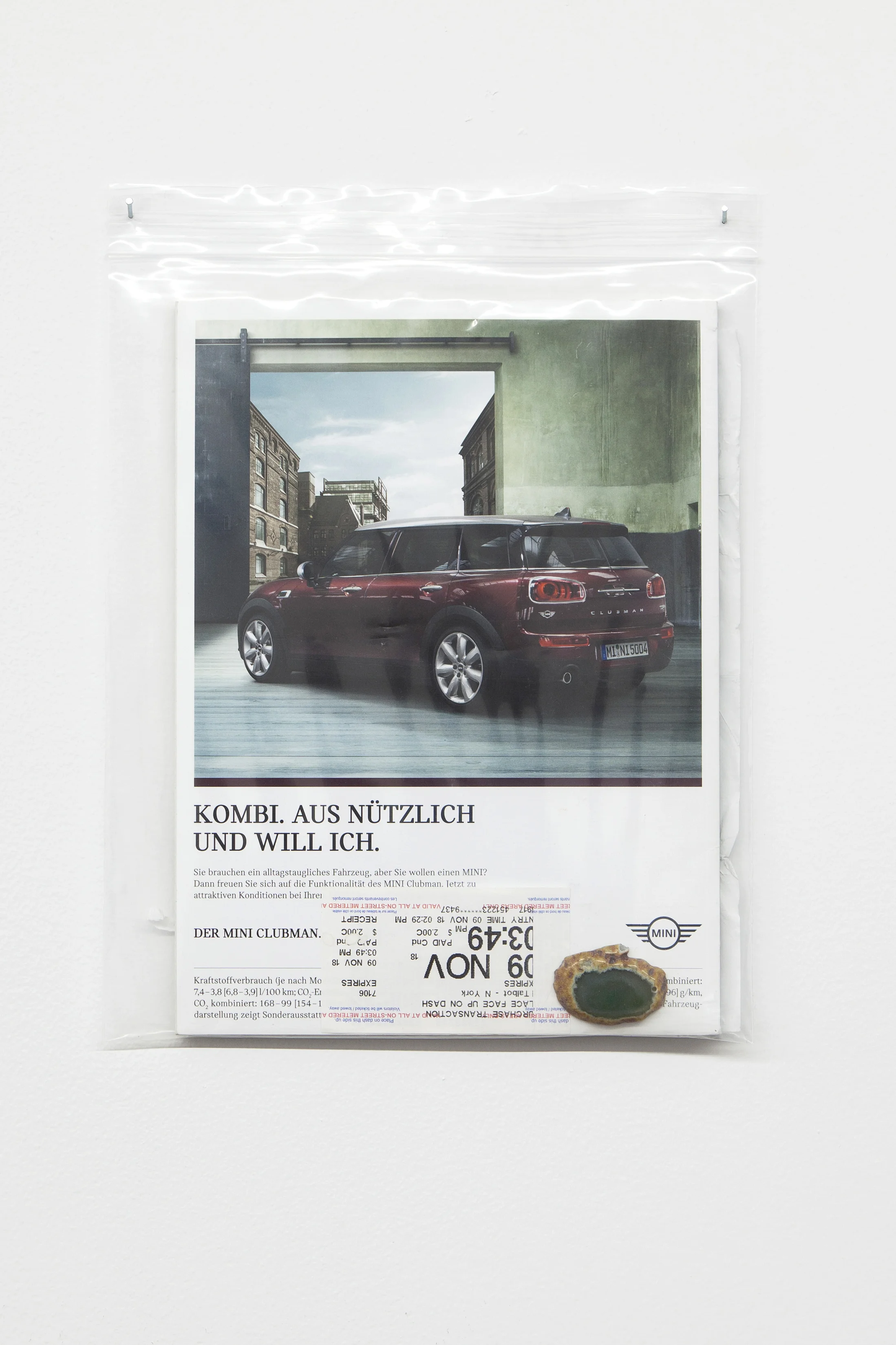 Adam Revington, Untitled , 2018, mixed media, re-closeable bag