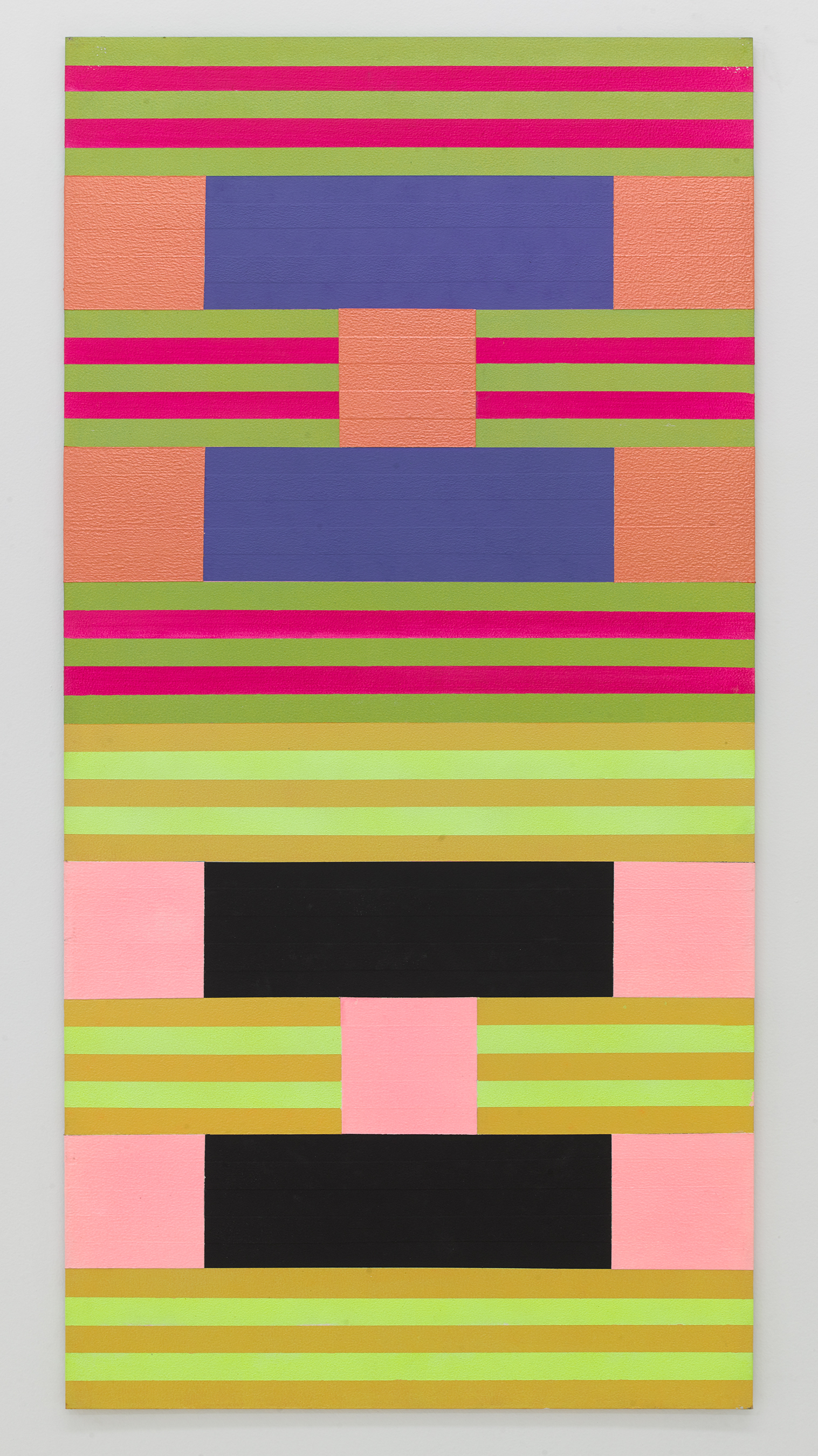  Tom Bronk,  15 (d) 1 , 2015 Acrylic on panel 48 × 24 inches 