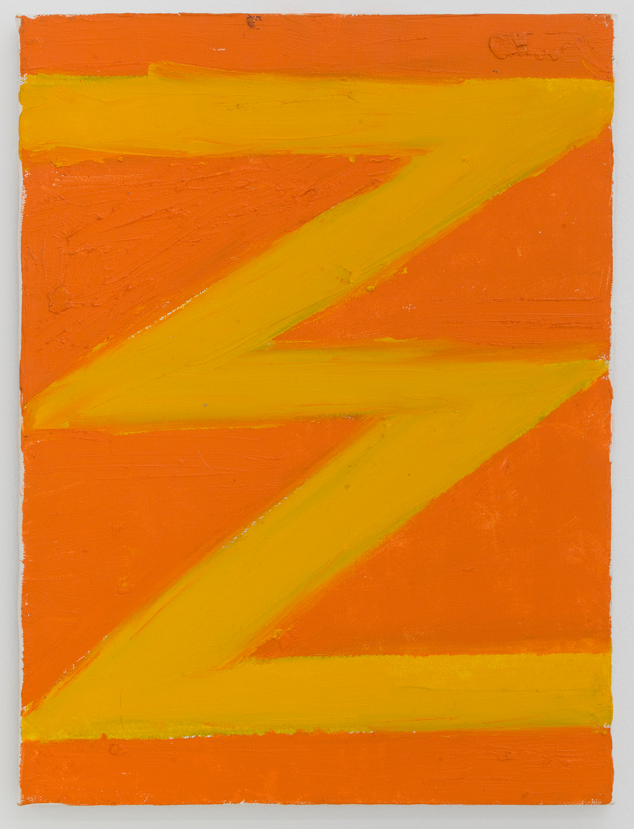  Thornton Willis,  A Late Zig-Zag , 2003 Oil on canvas  15 3/4 × 12 inches 