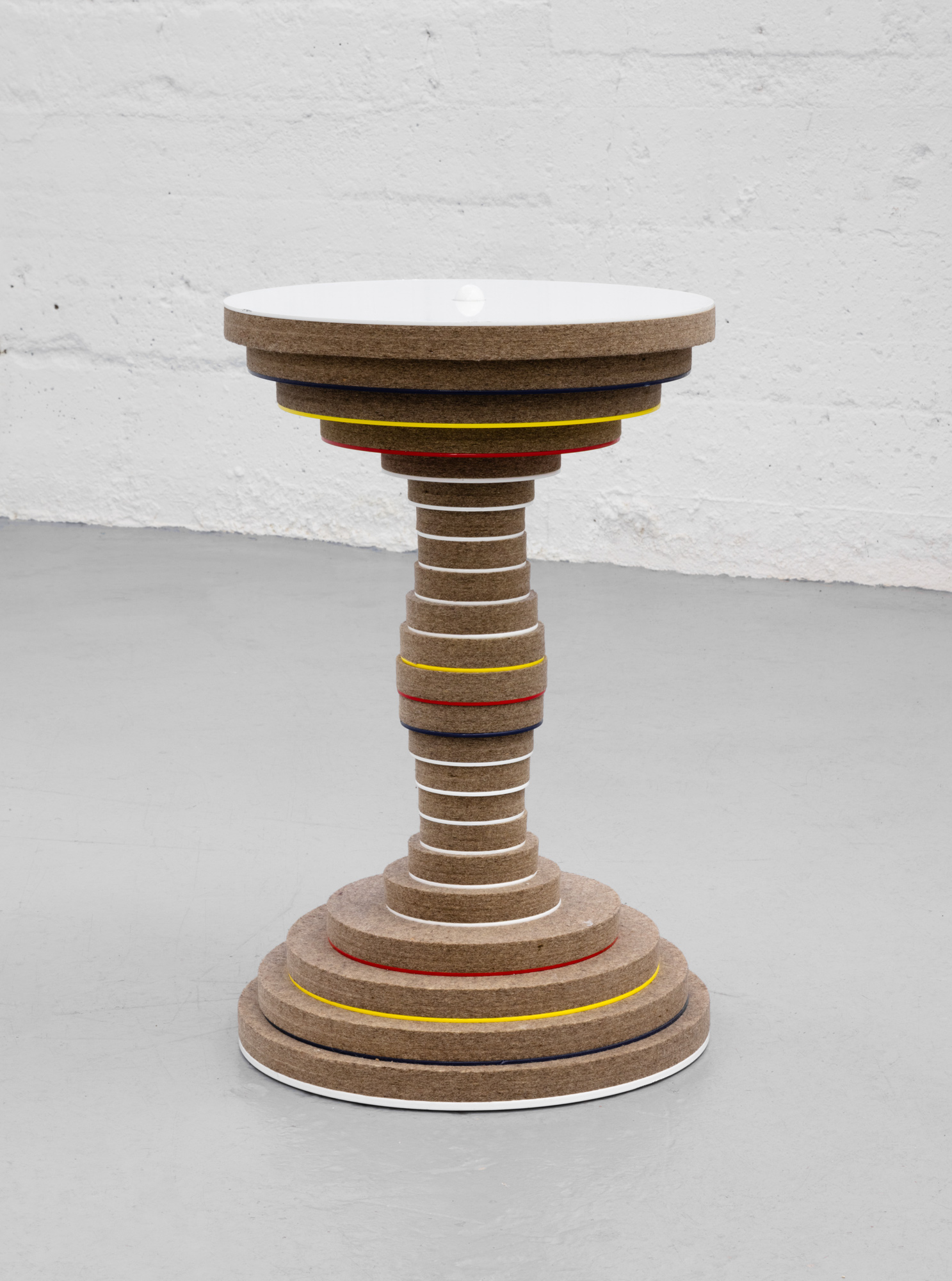  Khalil Jamal,  Column Table , 2014, Industrial felt and powder coated aluminum, 25.5 x 16 in (65 x 40.5 cm) 