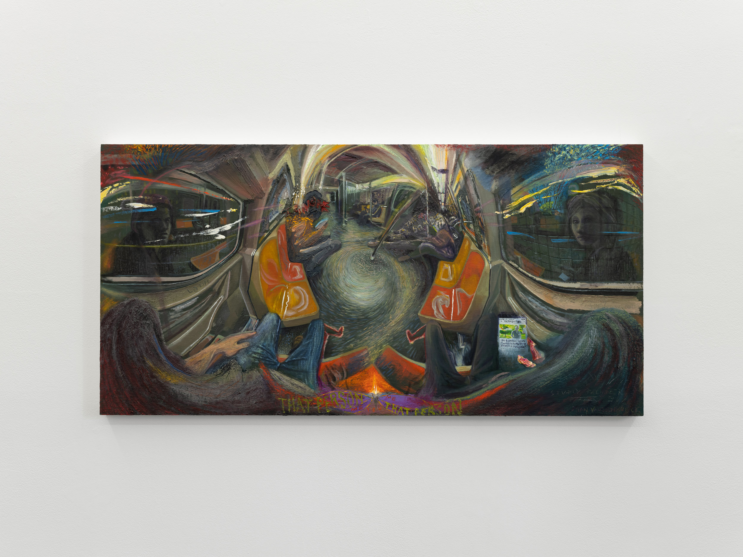  Dylan Vandenhoeck,  Subway,  2019, Oil on wooden panel 