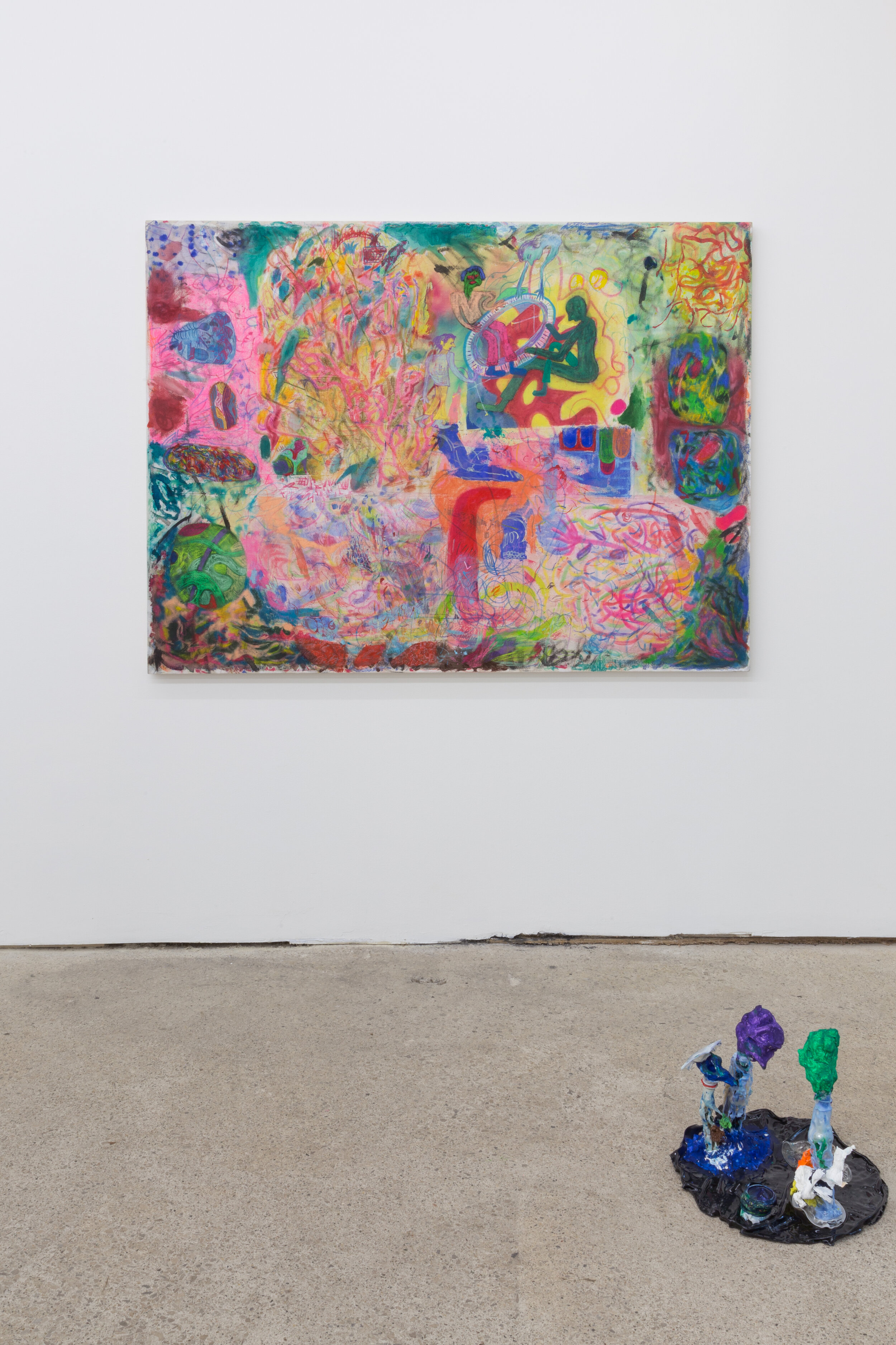  Max Brand  Untitled , 2019;  Untitled , 2019 (installation view) 