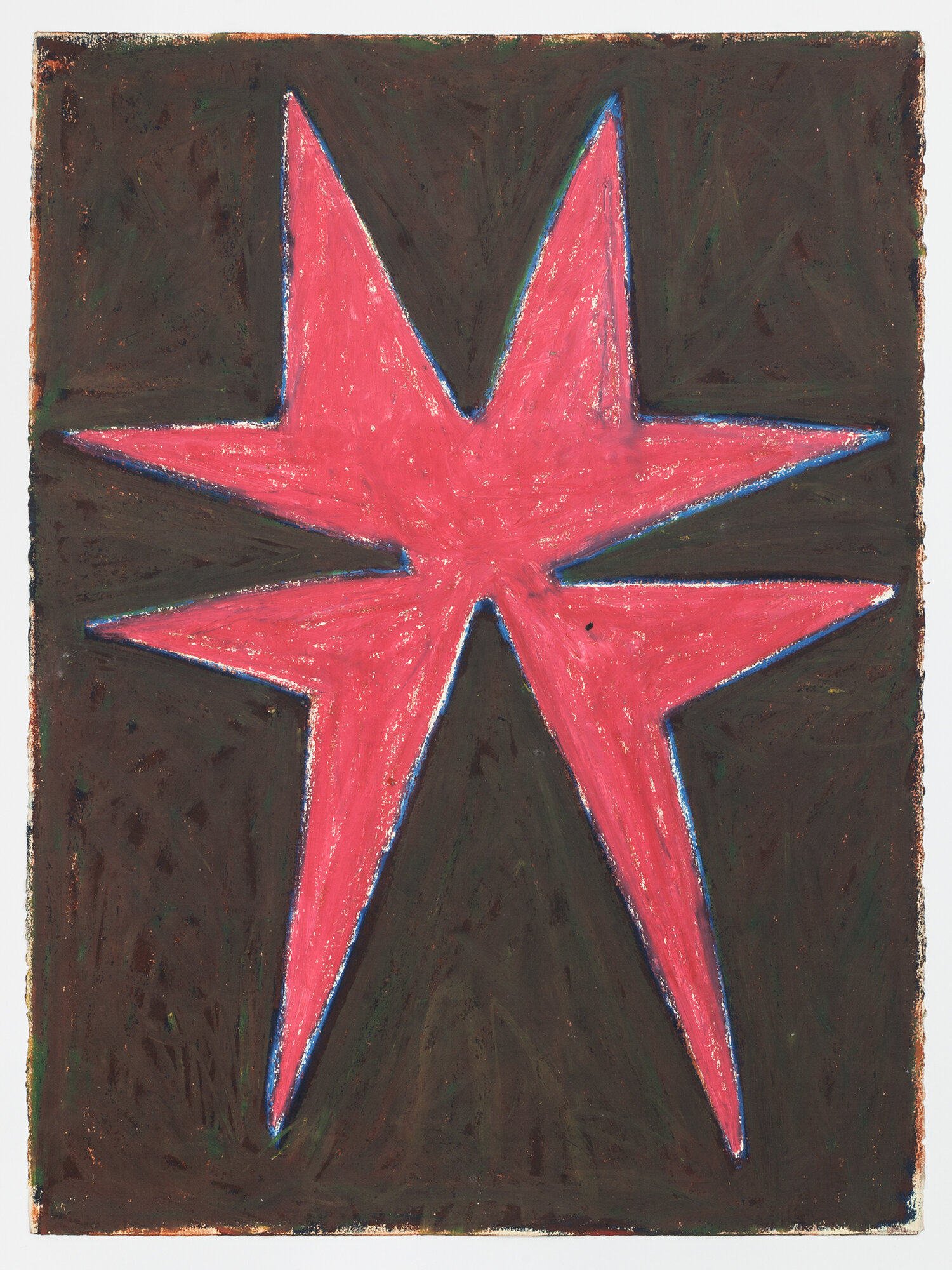  Stewart Hitch,  Untitled , circa early 1980s Oil stick and pastel on paper 30 x 22 inches 