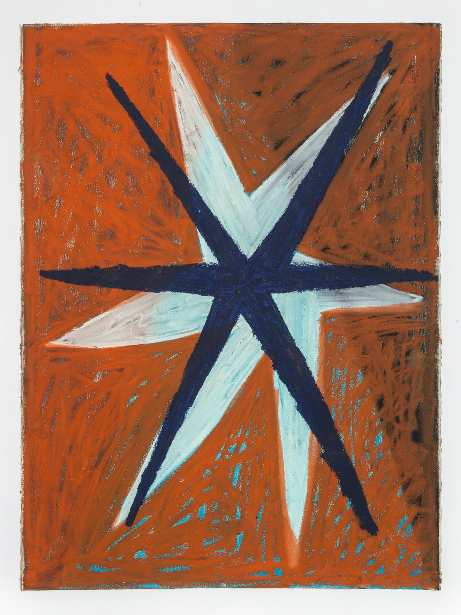  Stewart Hitch,  Untitled,  1981, Oil stick and pastel on paper 30 x 22 inches 