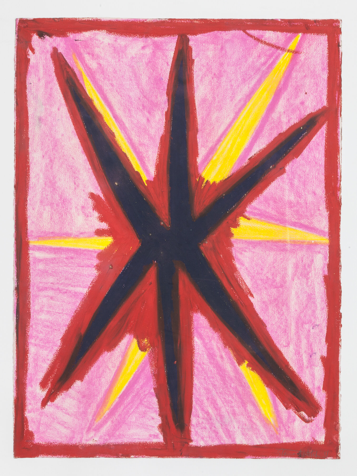  Stewart Hitch,  Untitled,  1981, Oil stick on paper 30 x 22 inches 