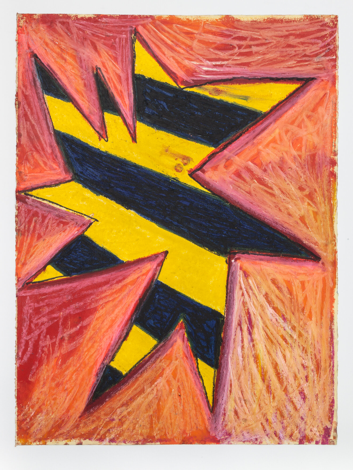  Stewart Hitch,  Untitled , 1982, Oil stick on paper 30 x 22 inches 