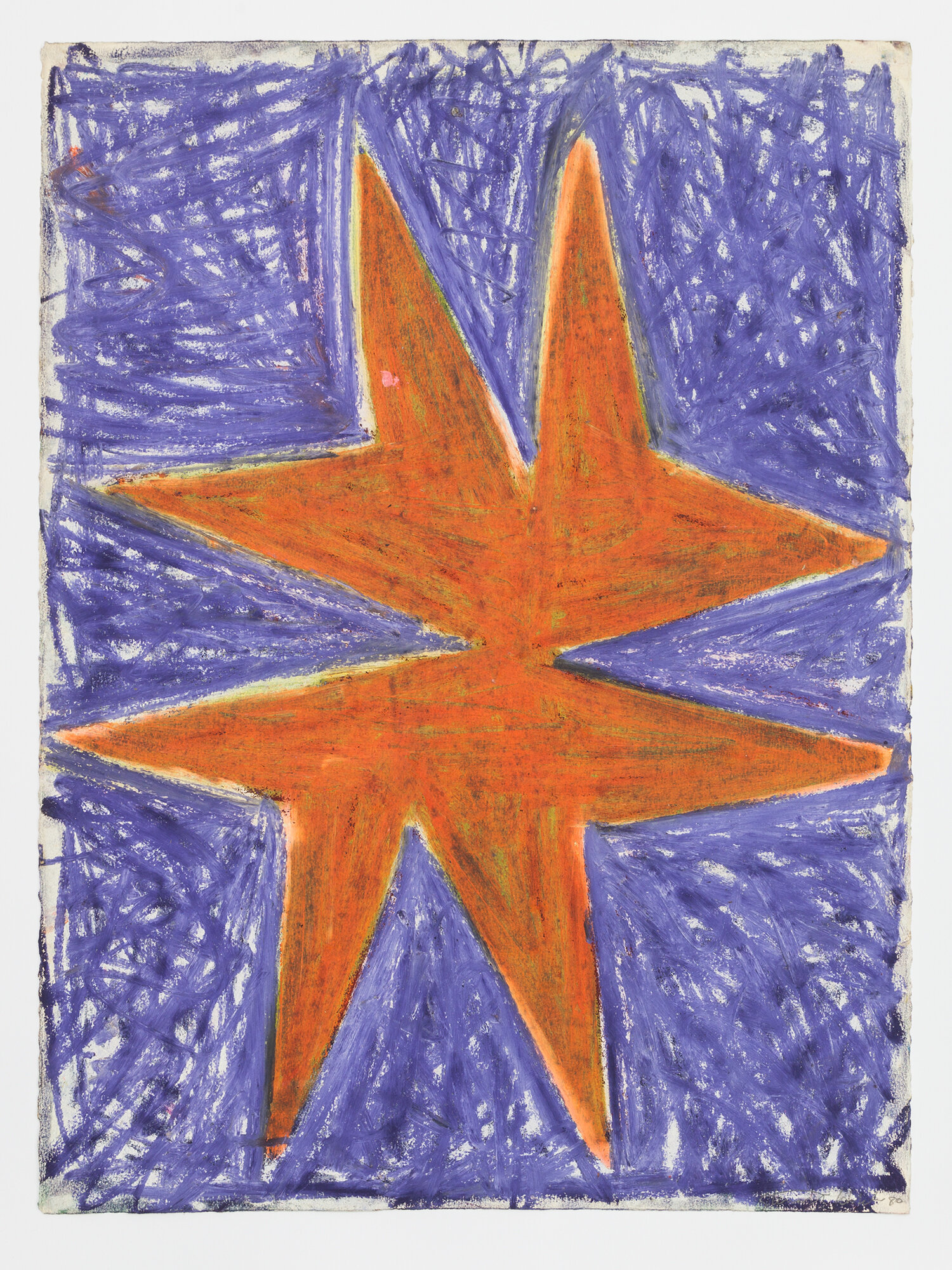  Stewart Hitch,  Untitled,  1980, Oil stick and pastel on paper 30 x 22 inches 