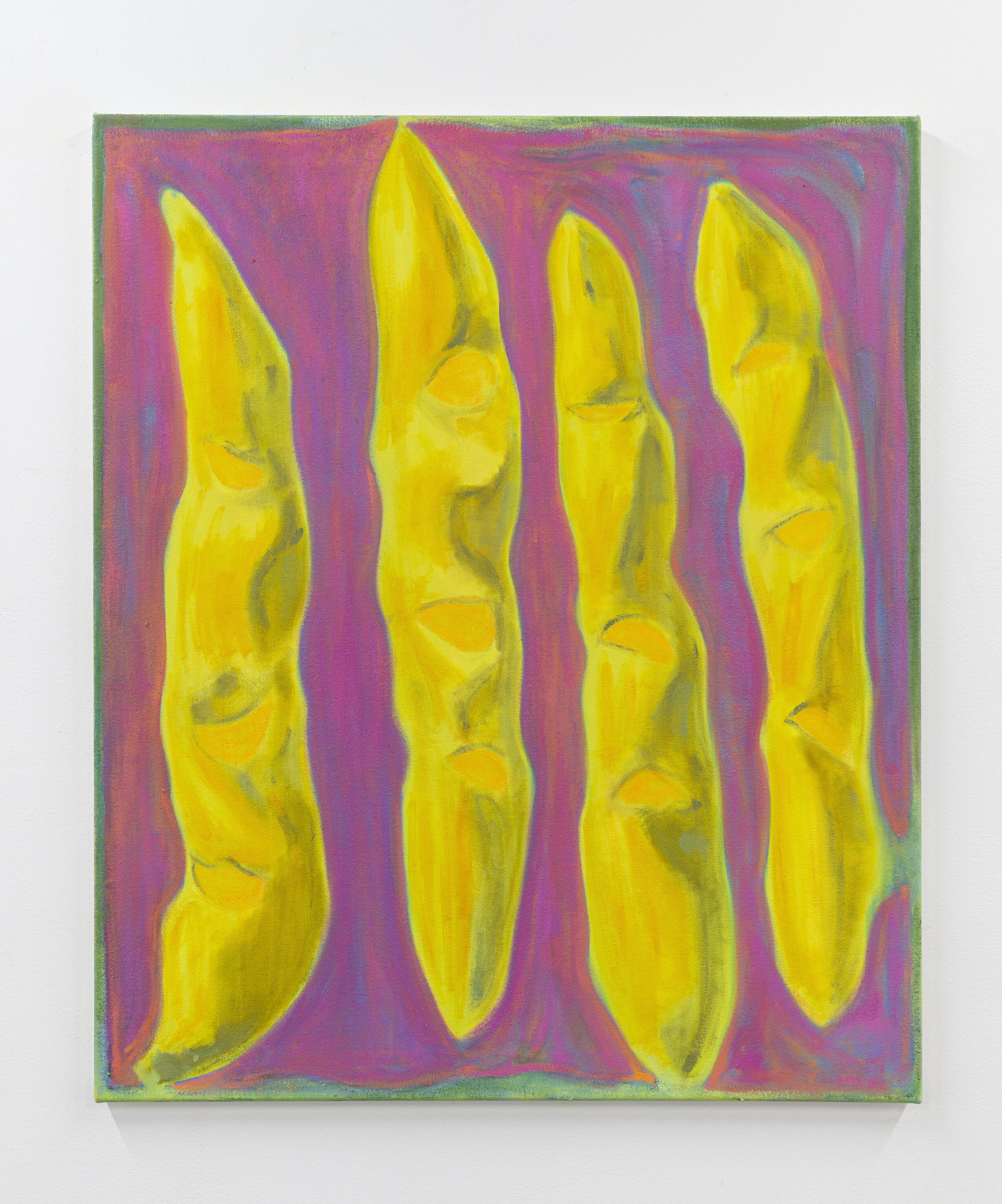  George Gittins,  Baguettes (no. 20) , 2018  Oil on canvas , 31 x 26 inches 