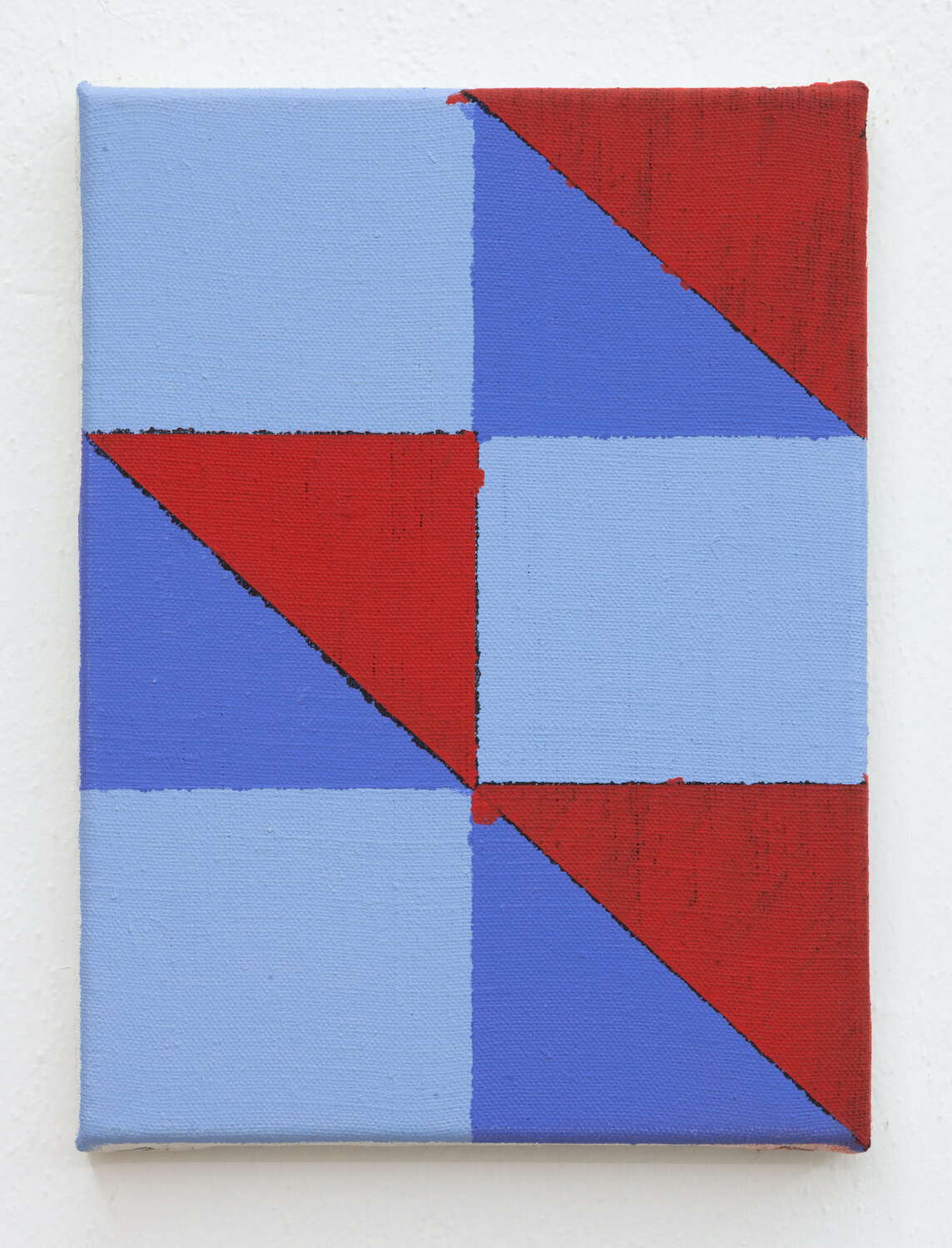  Joshua Abelow,  Untitled (Abstraction “HDD”) , 2019, Oil on linen, 12 x 9 inches 