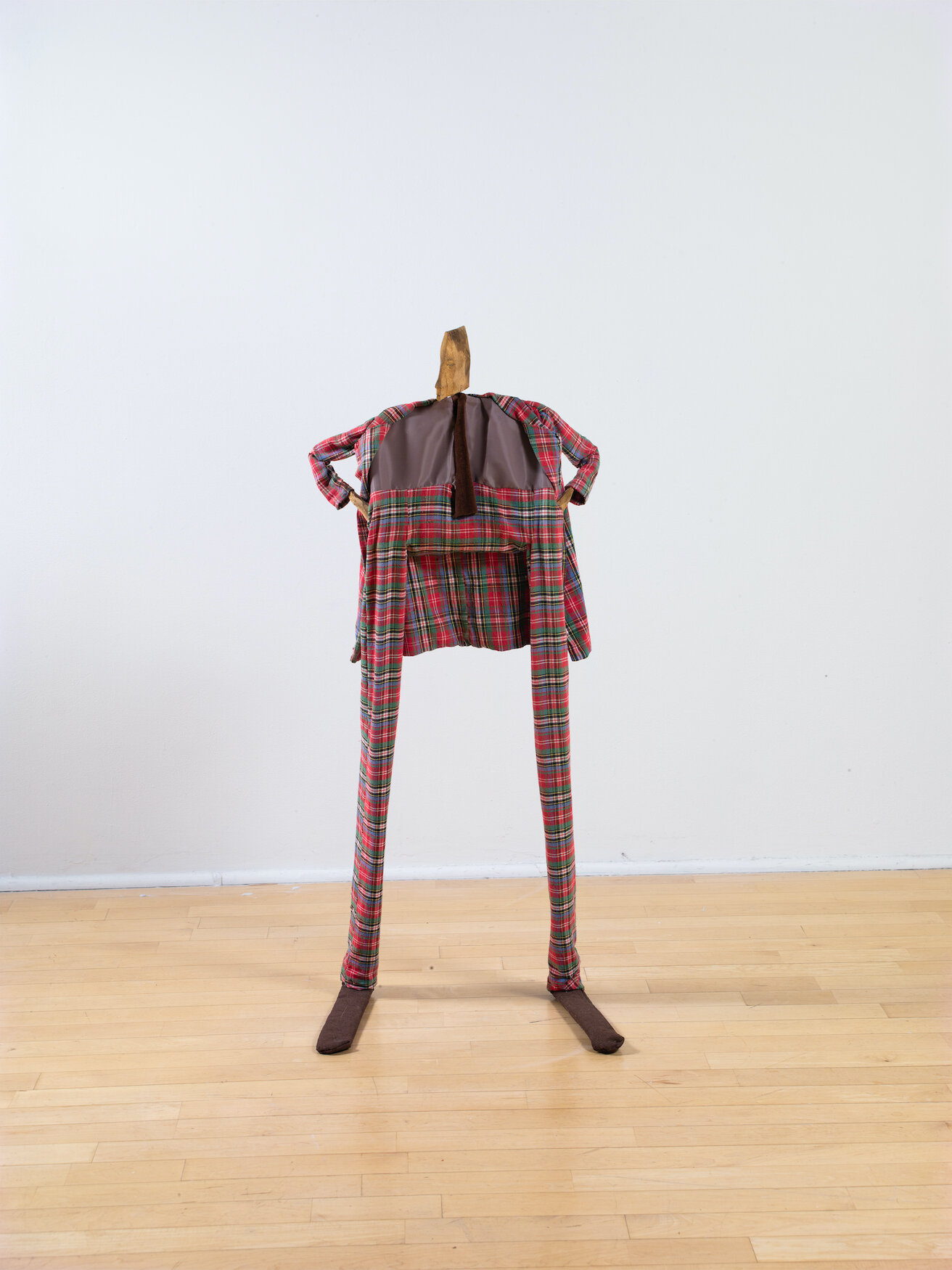  William King,  Early Settler,  2010, Cotton, wood, aluminum armature, 49.5 x 16 x 19 inches 