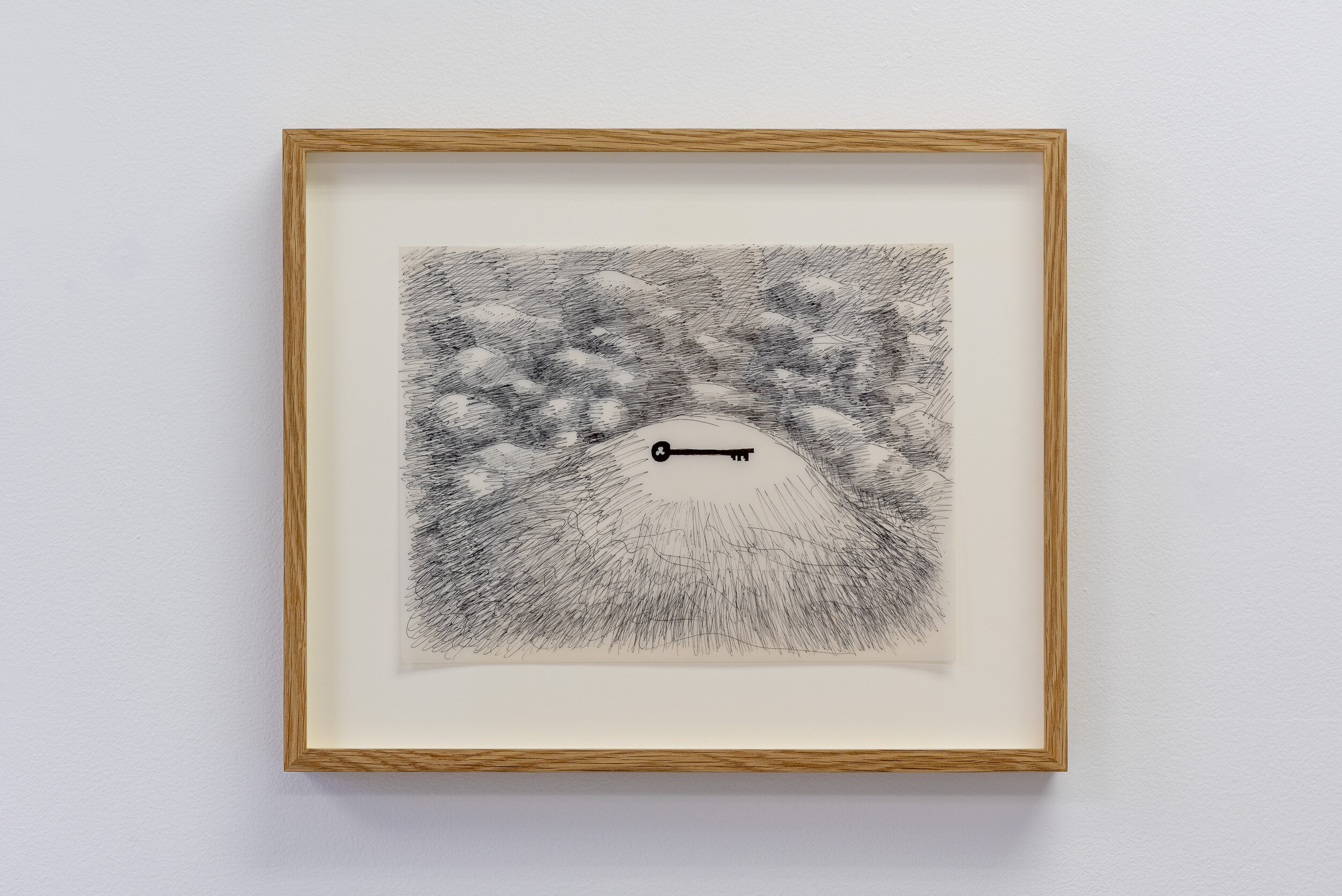  Stephane Gaulin-Brown, ​ Mountain Meaning's Key,  ​ink on vellum, 2018  