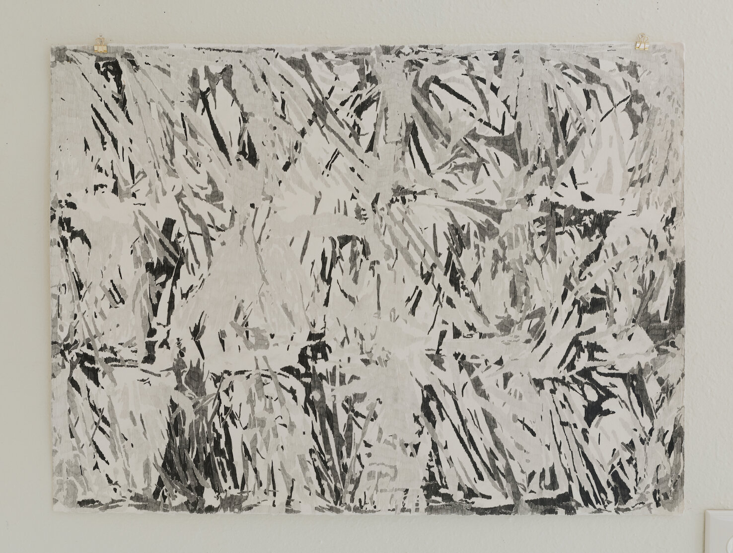  Michael Iauch ​ Kleenex 3,  2​ 019, graphite on paper 22 x 30 inches 