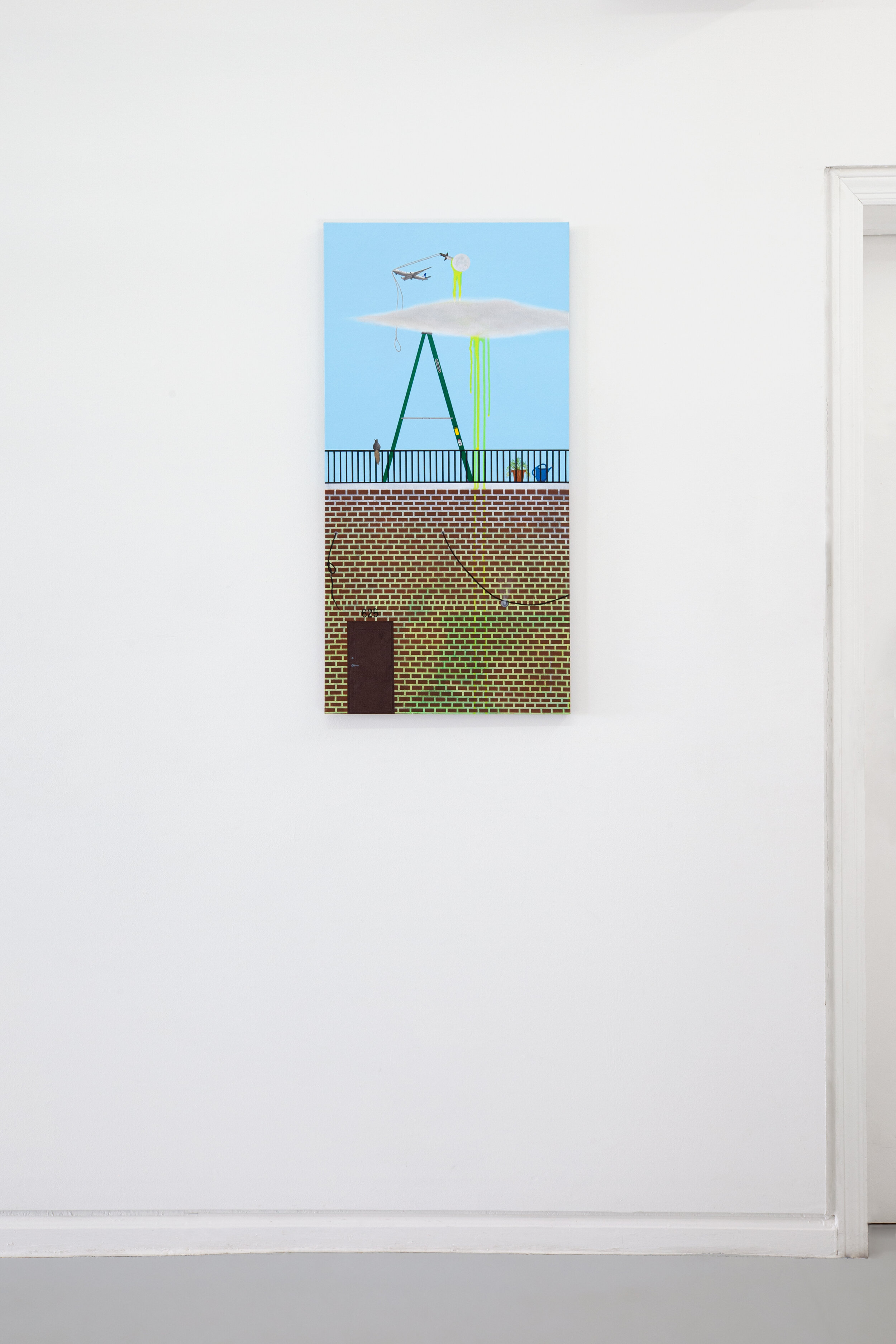  Soyeon Shin,  Boerum Place , 2019 Acrylic on Canvas 36 x 18 in 